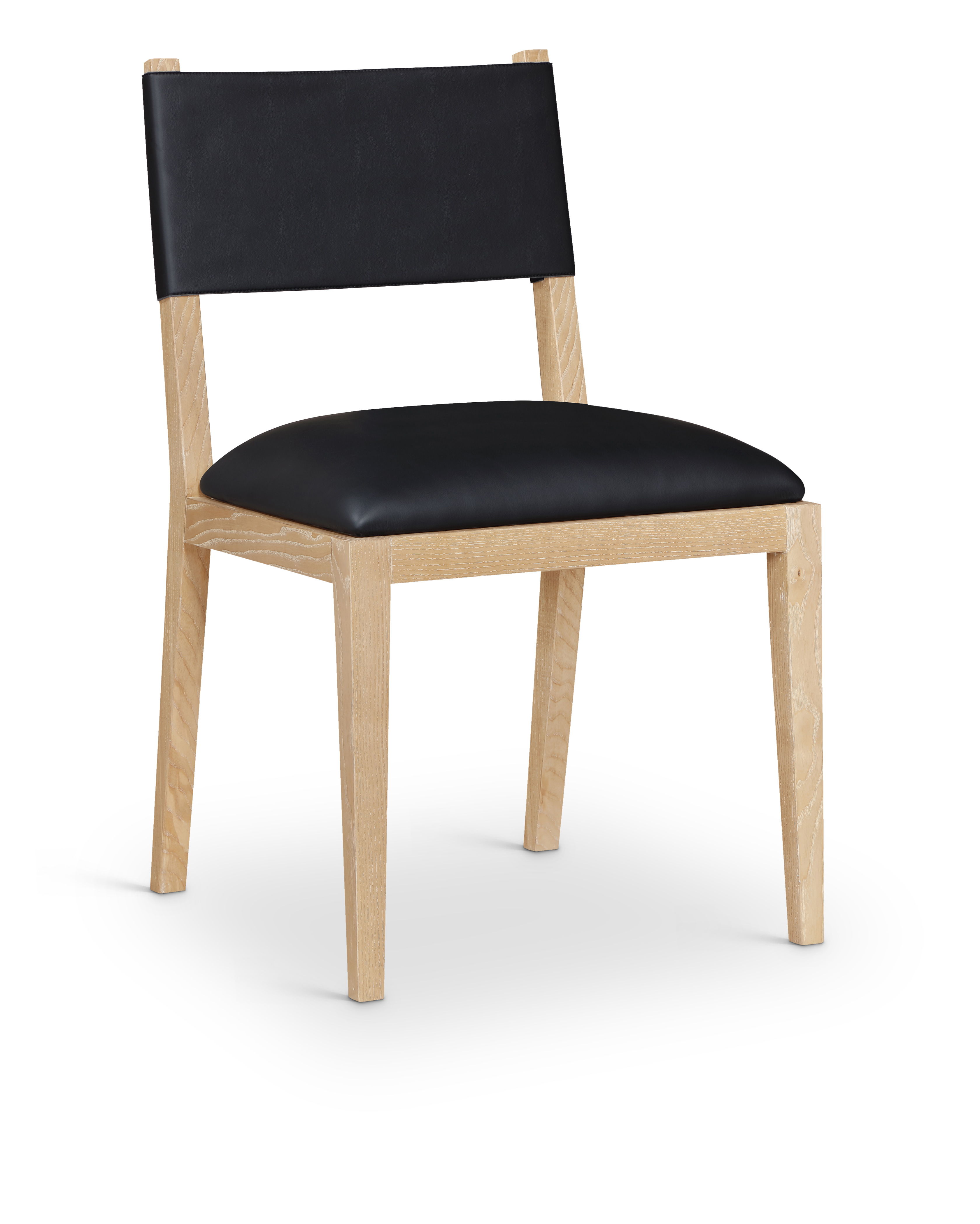 Avon - Vegan Leather Dining Side Chair (Set of 2) - Black