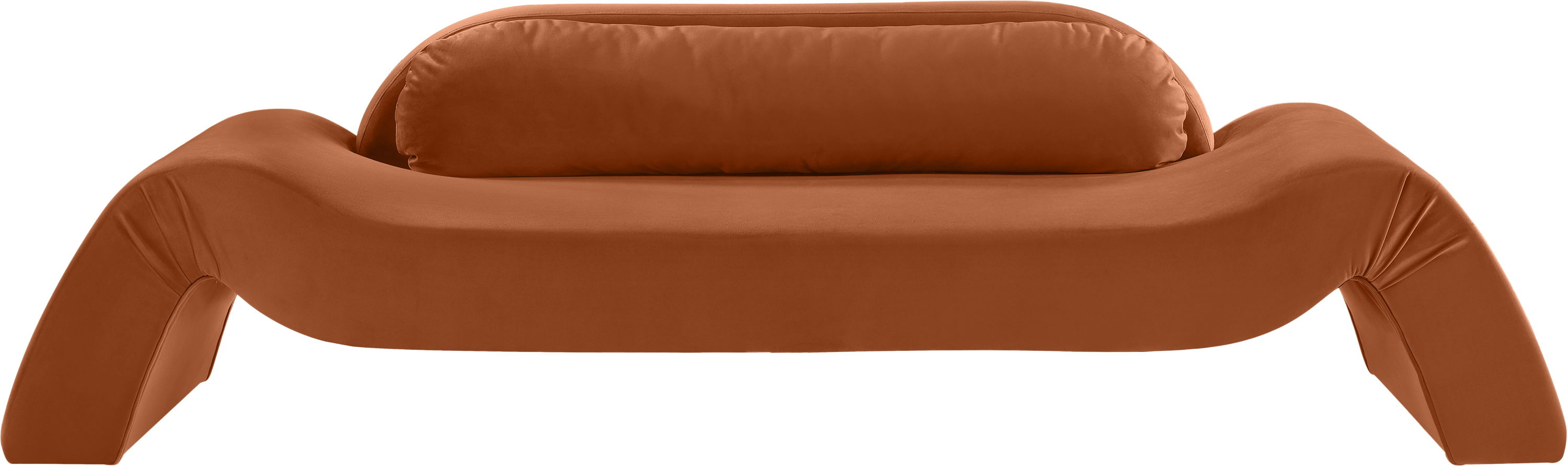 Austin - Velvet Sofa - Cognac