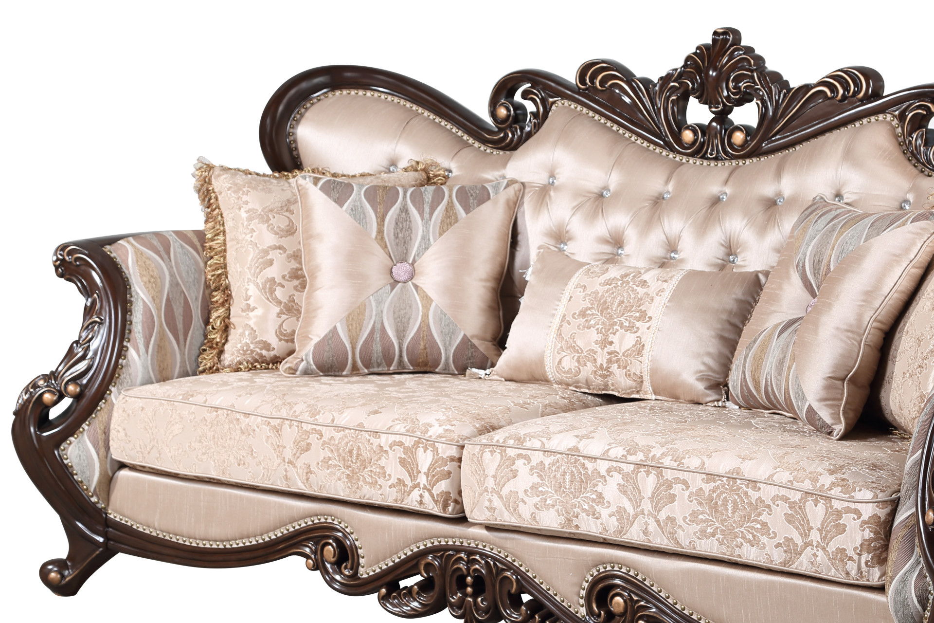 Constantine - Sofa (KD) - Red / Cherry, beige, view 4