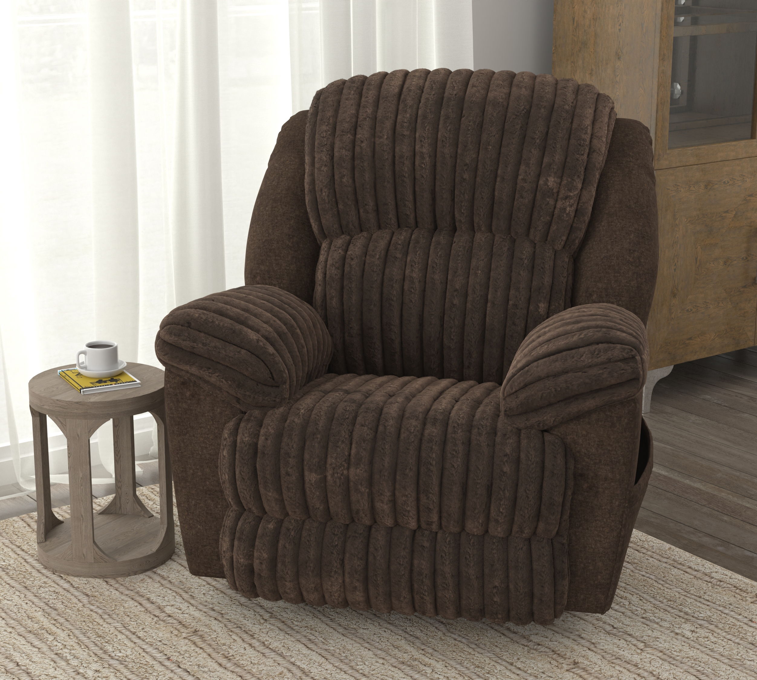 Shaggy - Power Zero Gravity Recliner - Chocolate
