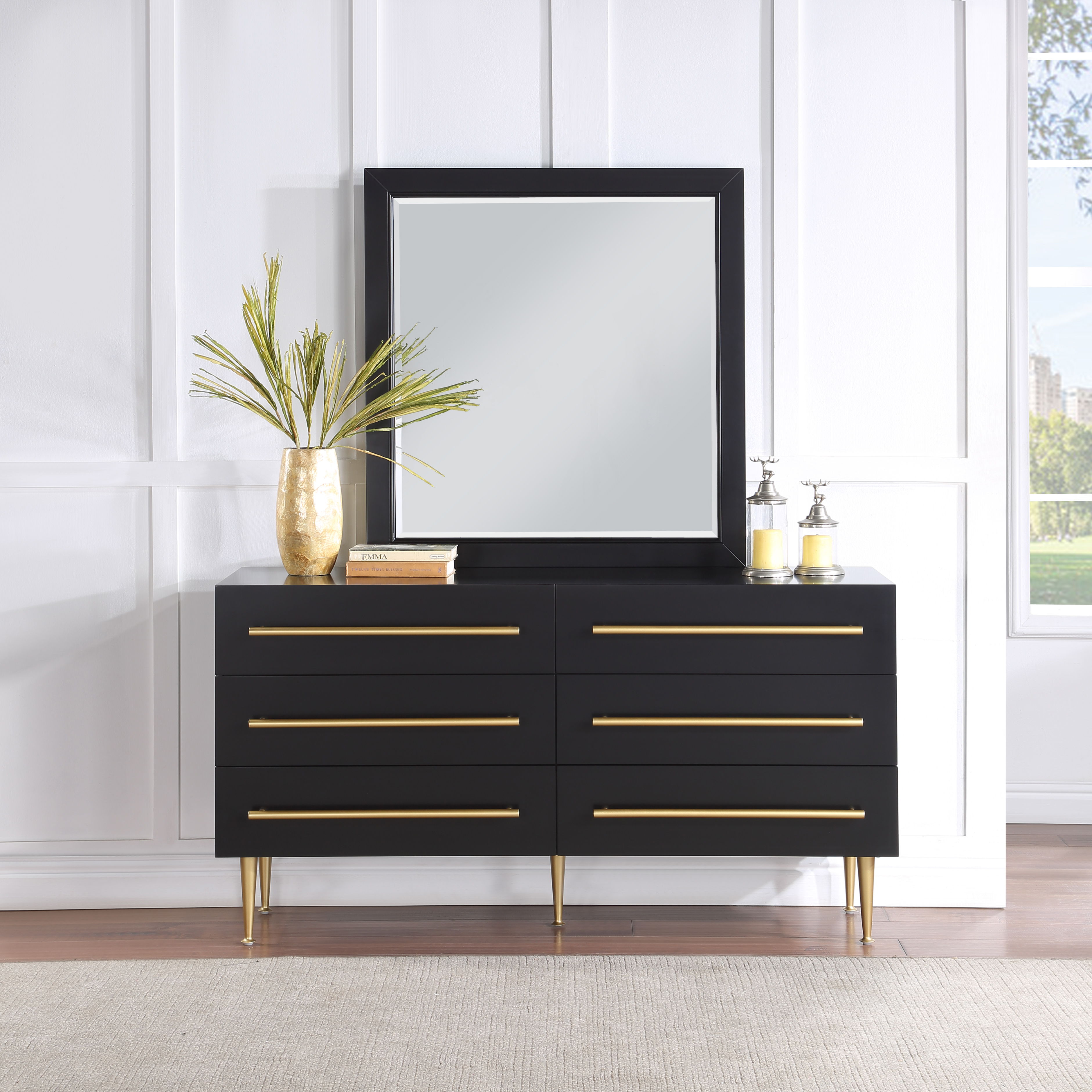 Marisol - Mirror - Black