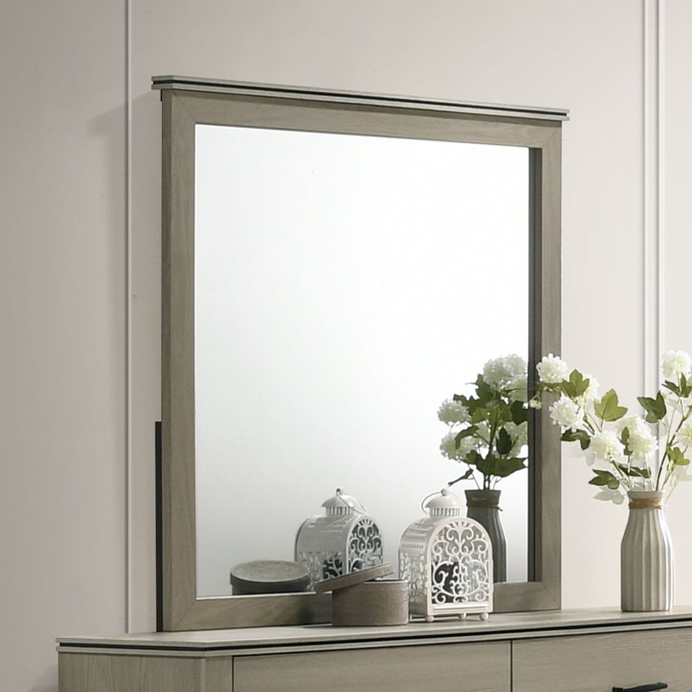 Joanna - Mirror - Weathered Gray, gray