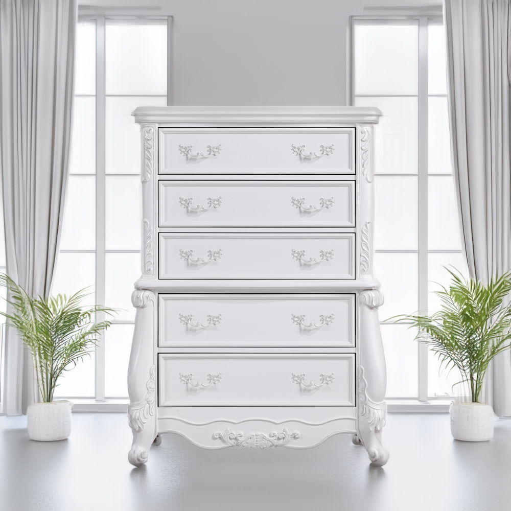 Latisha - Chest - White, dark brown