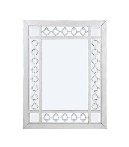 Varian - Mirror - Mirrored & Antique Platinum, silver