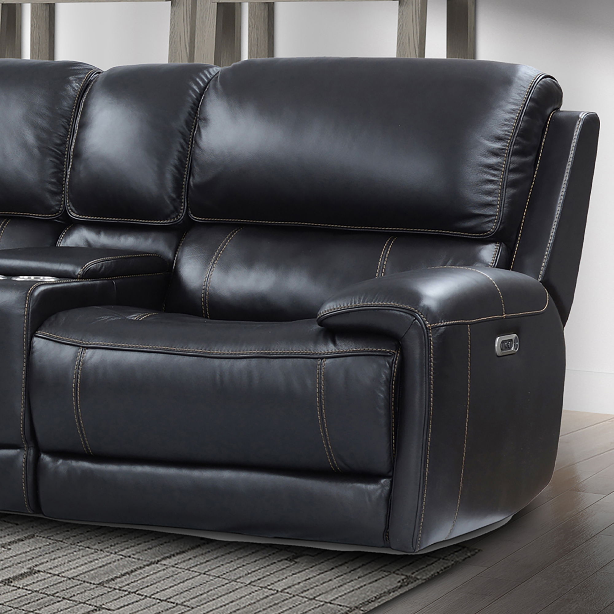 Parker House Empire - Power Right Arm Facing Recliner - Verona Blackberry