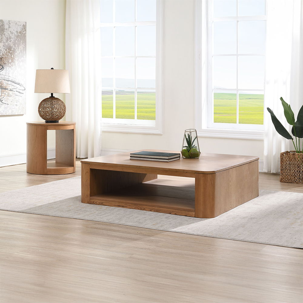 Zoey - End Table - Oak, light brown, view 4