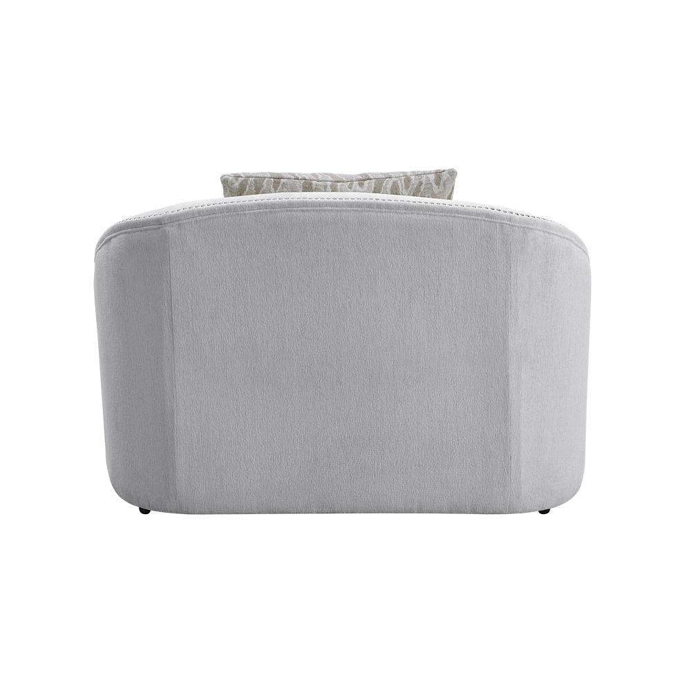 Mahler - Chair With 2 Pillows - Beige Linen, beige, view 3