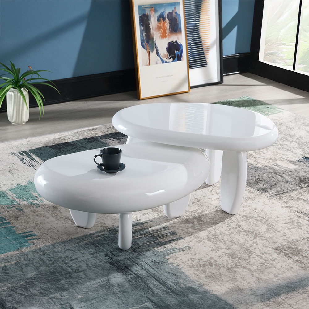 Wylie - End Table - White High Gloss, white, view 4