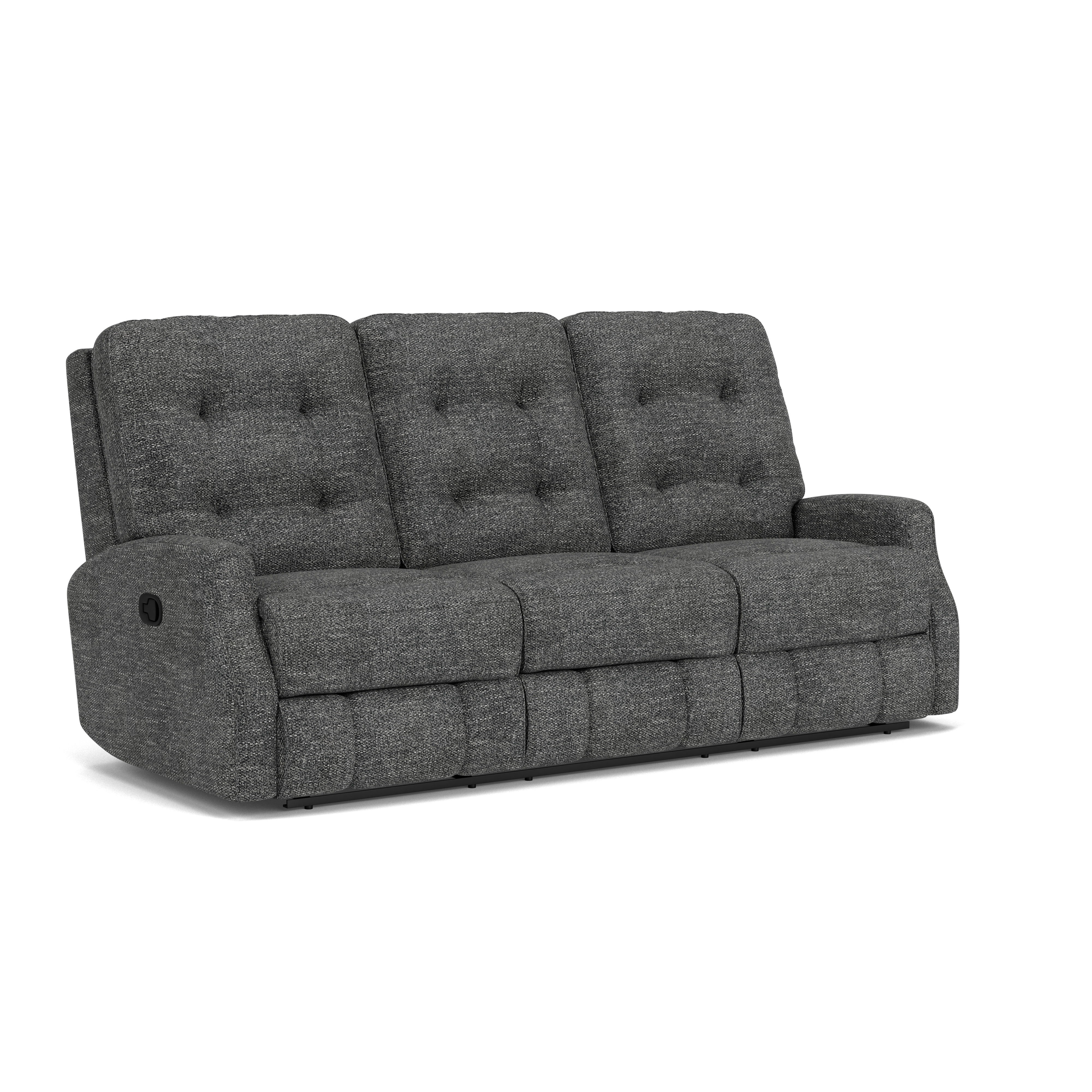 Devon - Transitional Fabric Reclining Sofa, beige, view 2