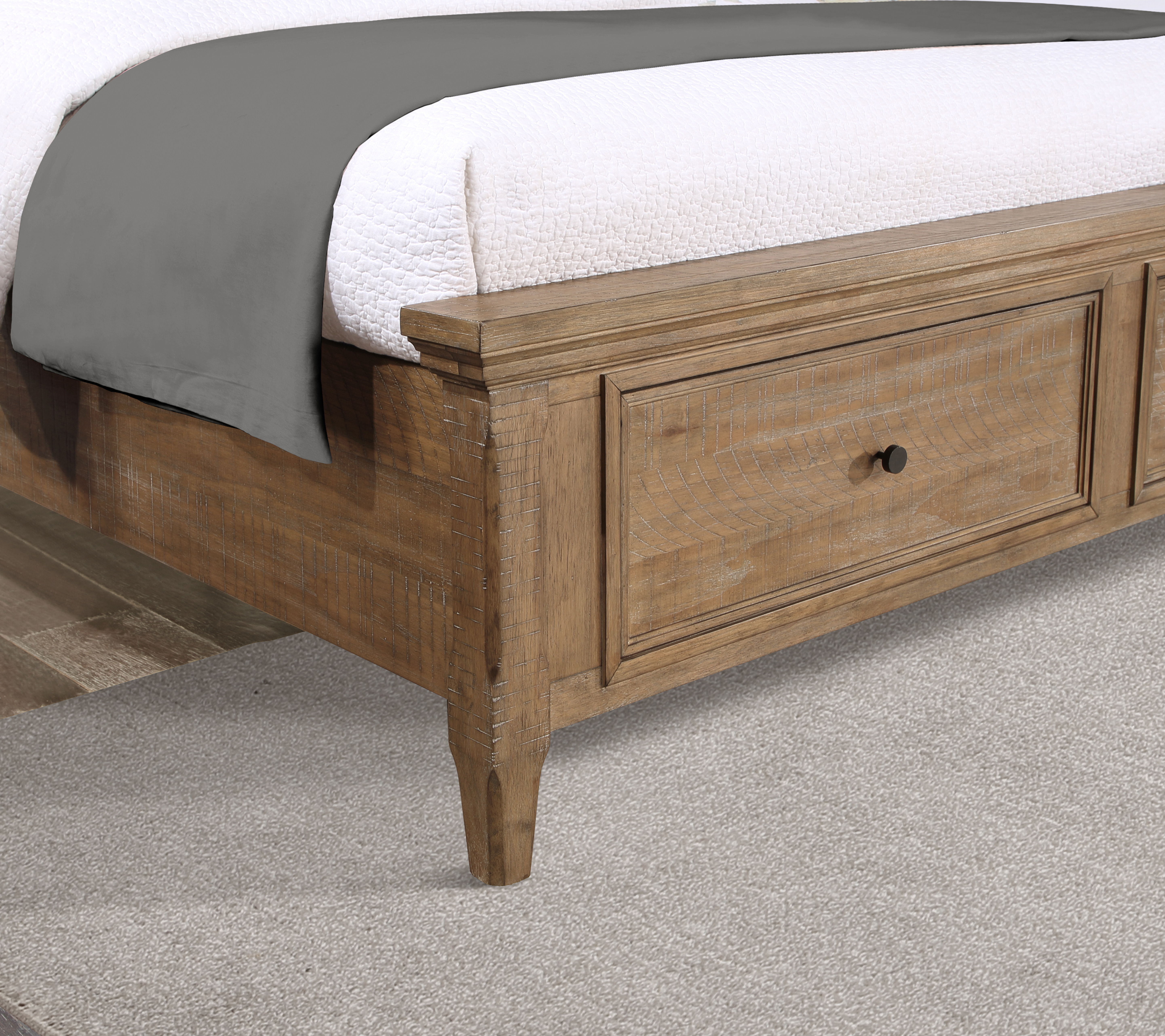 Riverdale - Storage King Bed - Light Brown