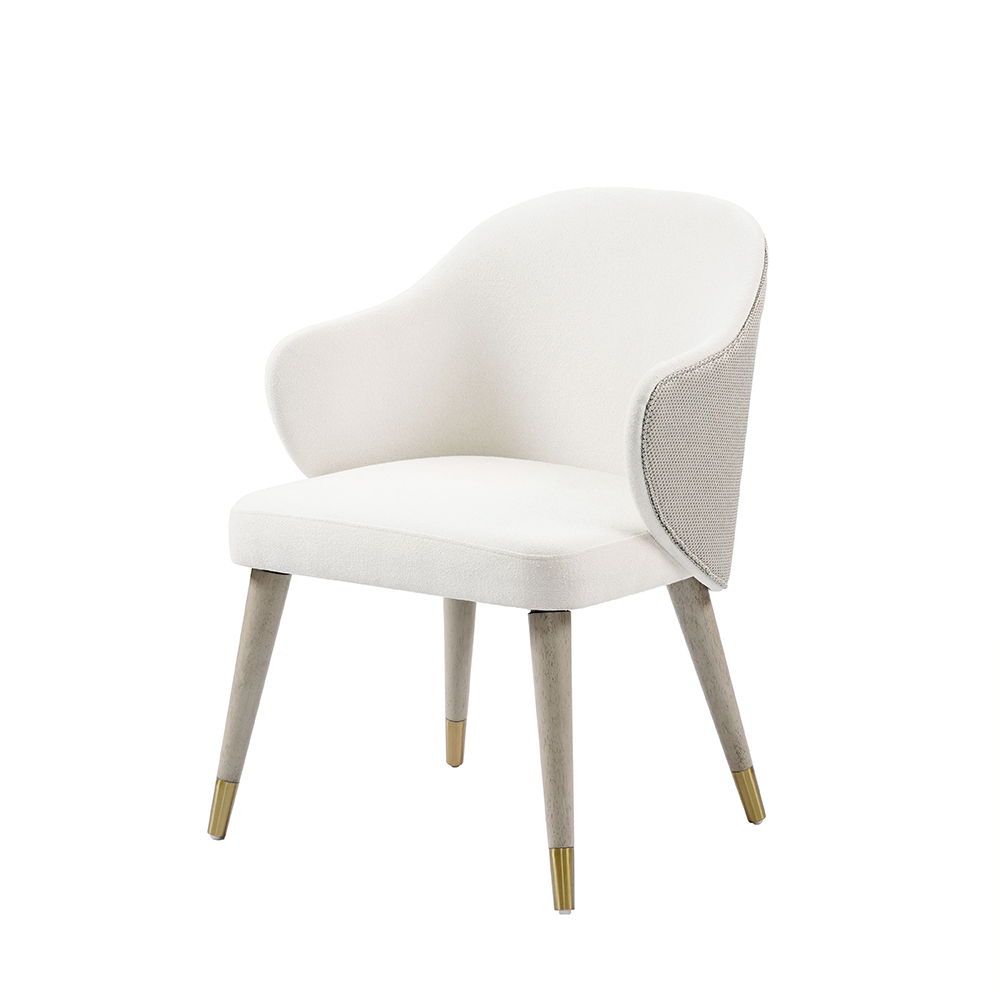Charity - Side Chair (Set of 2) - Gray Oak, white