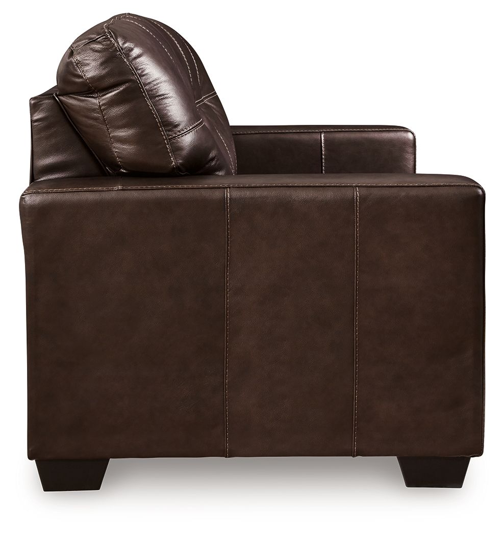 Ashley Furniture Santorine - Loveseat - Dark Brown - Image 4