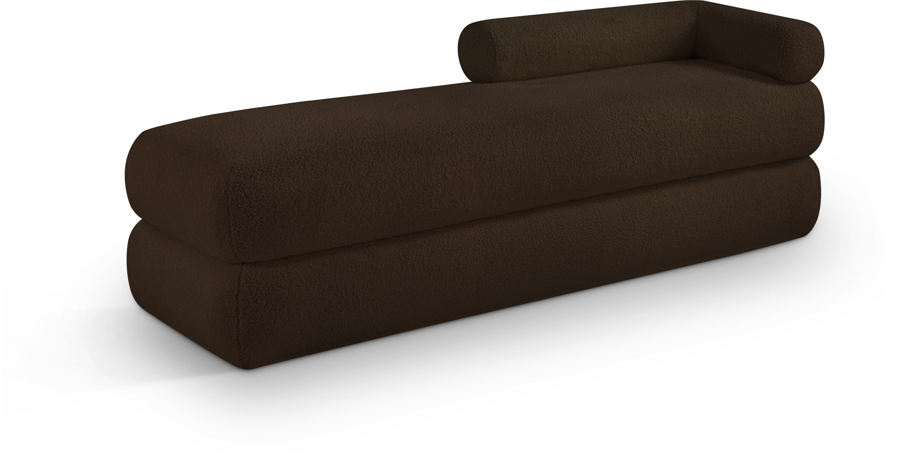 Kennedy - Teddy Fabric Bench - Brown