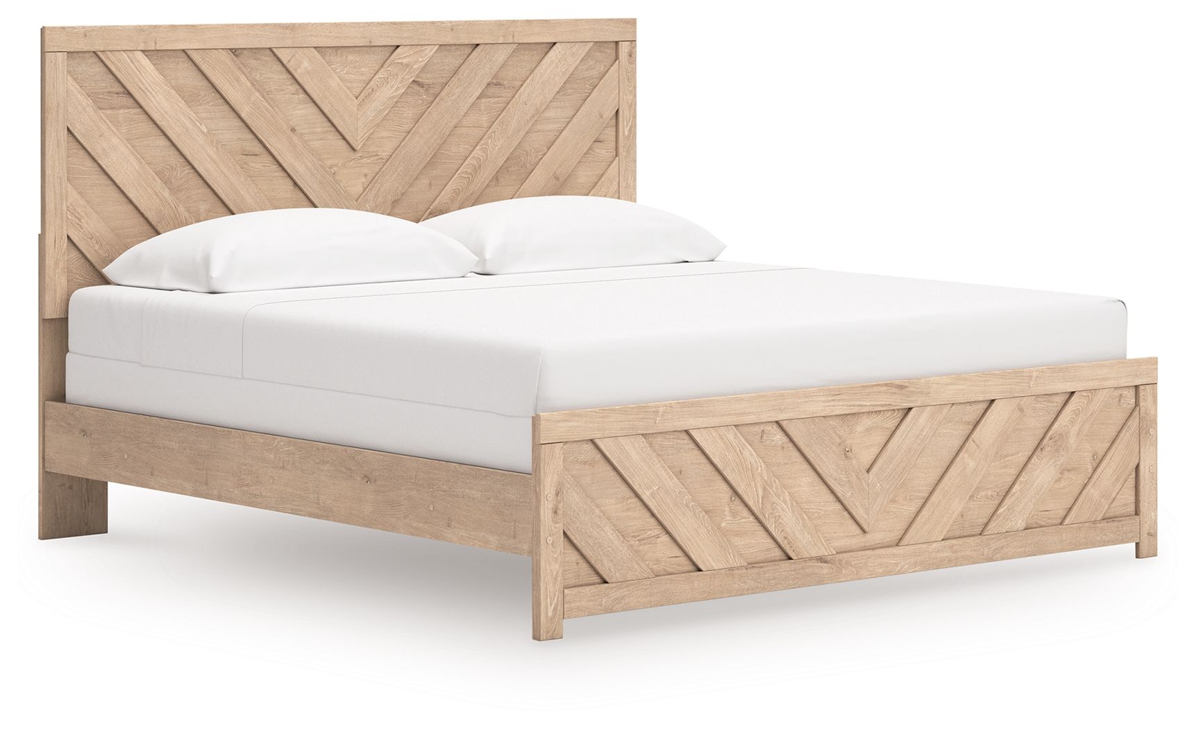 Ashley Sanginlane - Tan - King Panel Bed