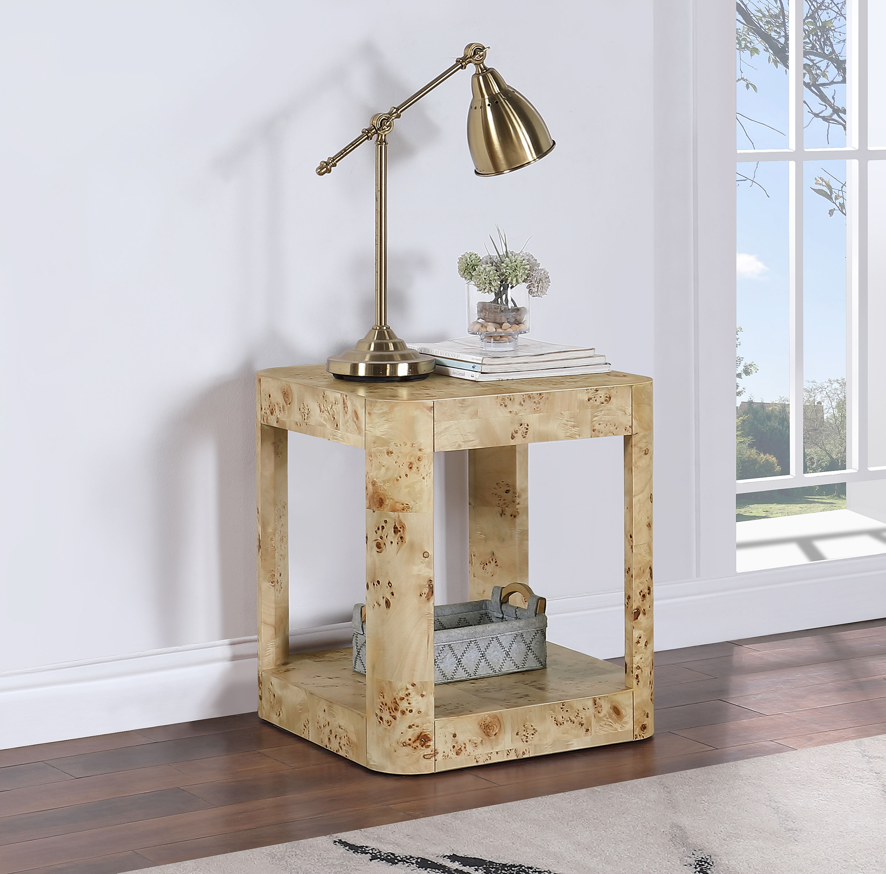 Reeves - Burl Wood End Table - Natural