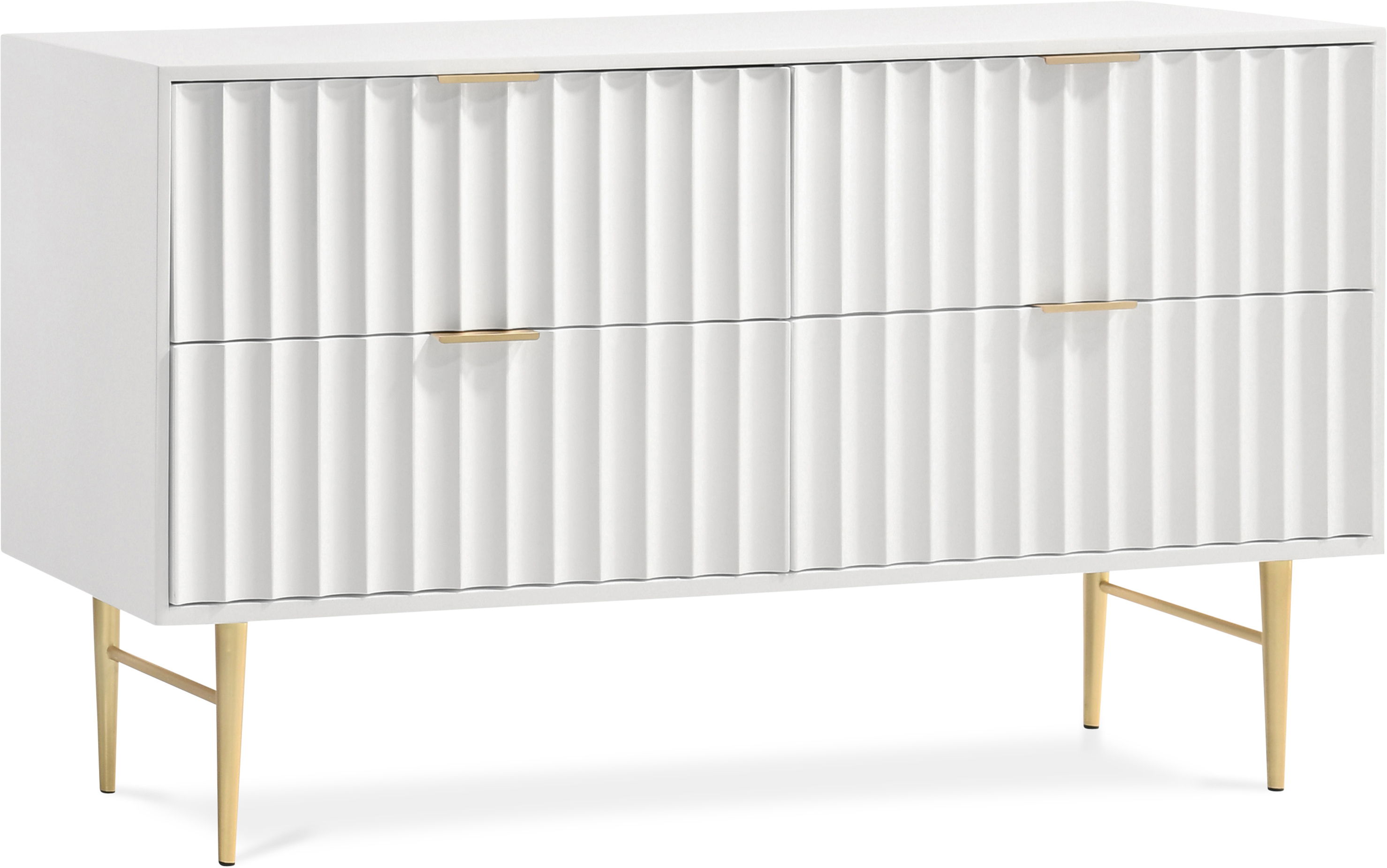 Modernist - Dresser - White & Gold
