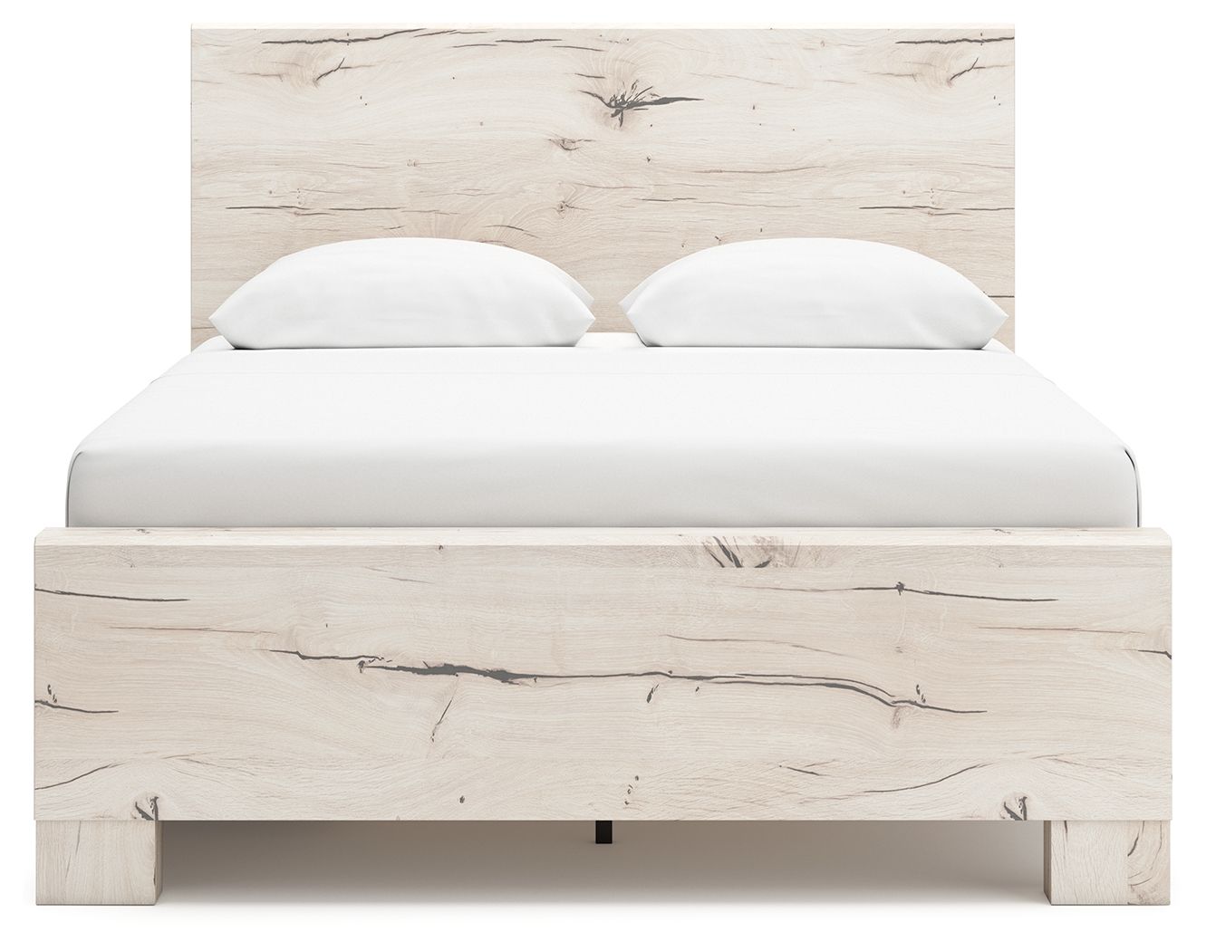 Ashley Furniture Lawroy - Queen Panel Bed With Under Bed Storage - Light Natural - Image 6