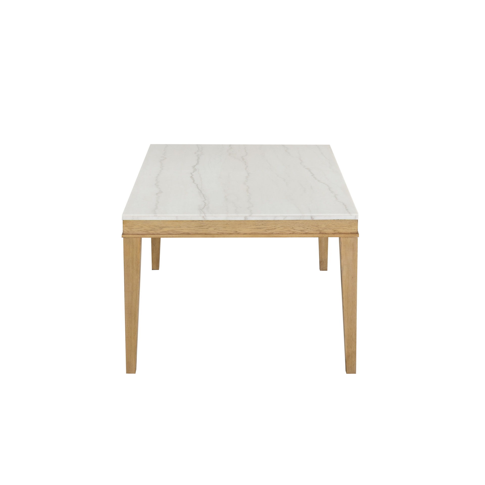 Essence - 70" Rectangle Dining Table With Marble Top - Natural