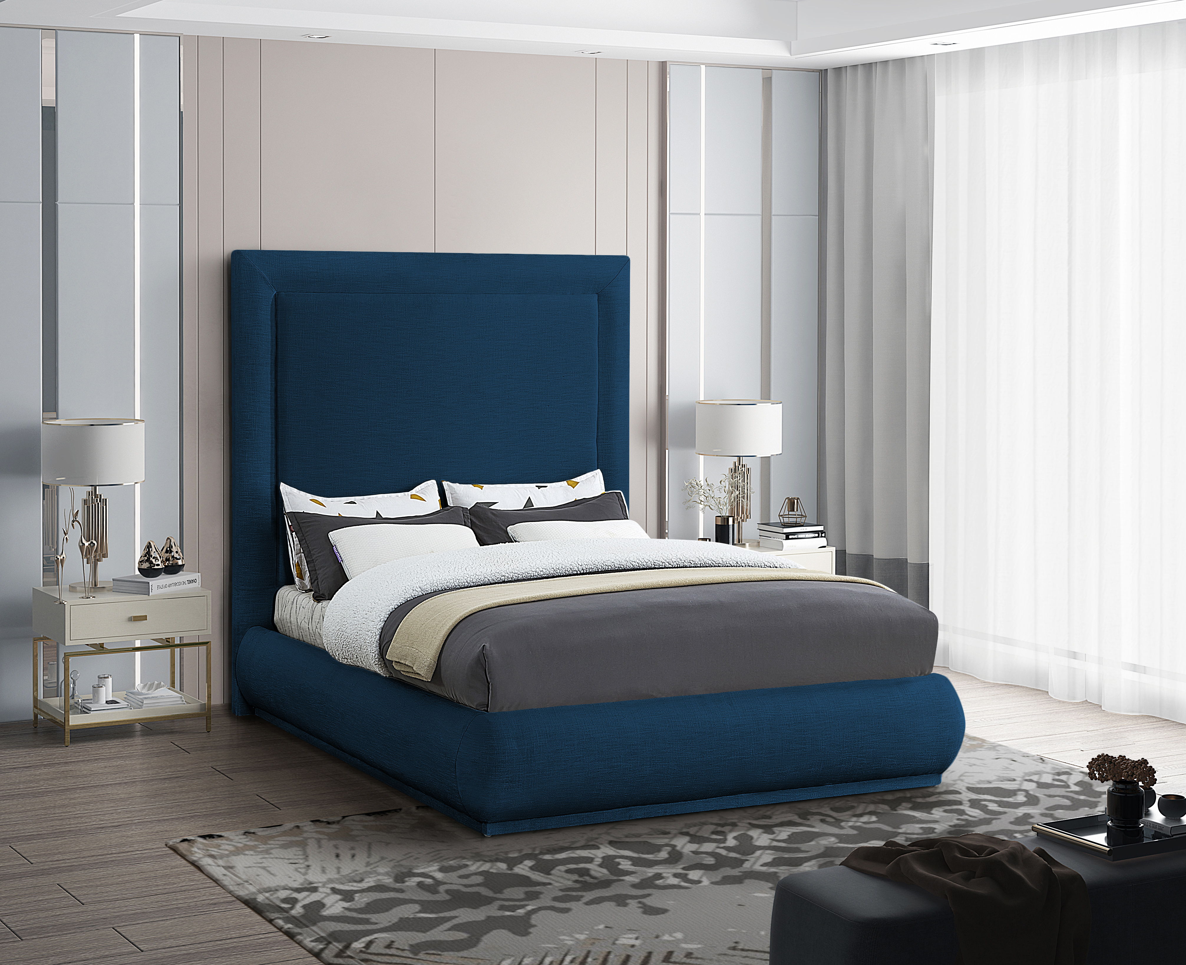 Brooke - Queen Bed - Navy