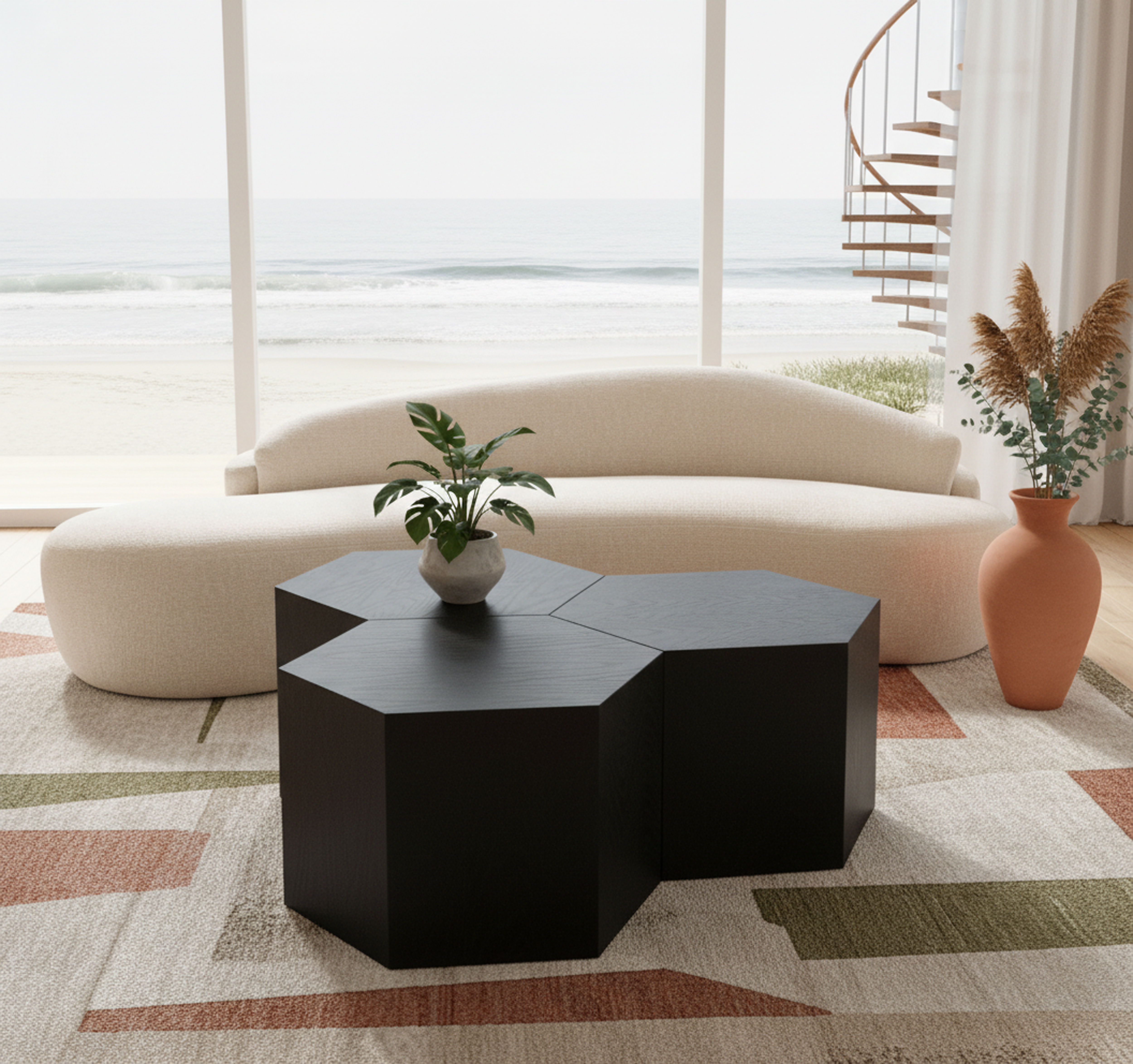 Eternal - Coffee Table 3 Piece - Black