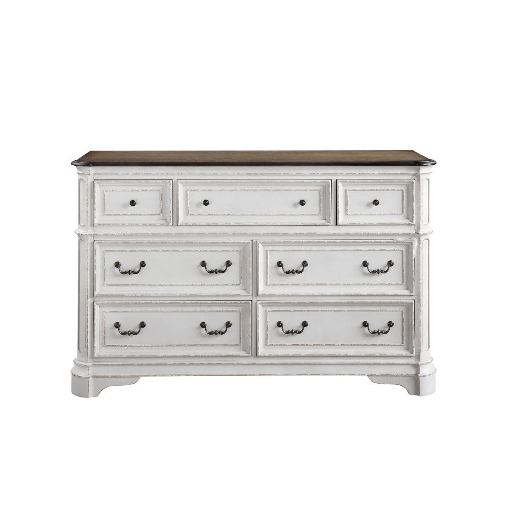 Florian - Dresser - Antique White & Oak, white, view 6