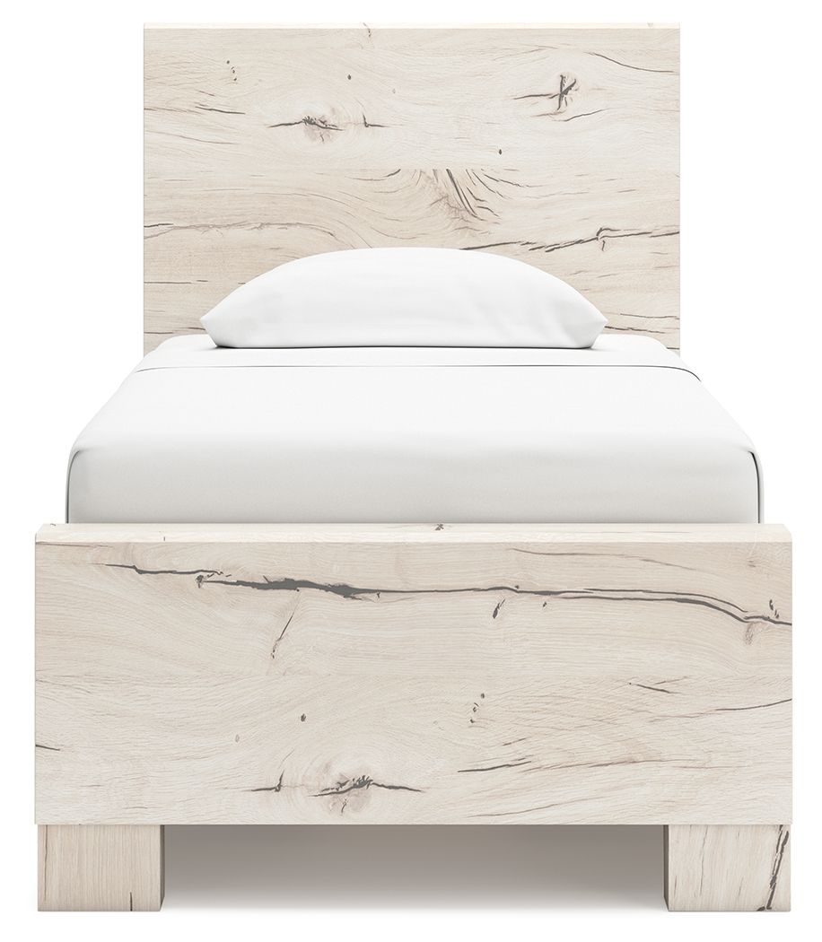 Ashley Furniture Lawroy - 8 Pc. - Dresser, Mirror, Chest, Twin Panel Bed With 2 Under Bed Storage Units - Light Natural - Image 12