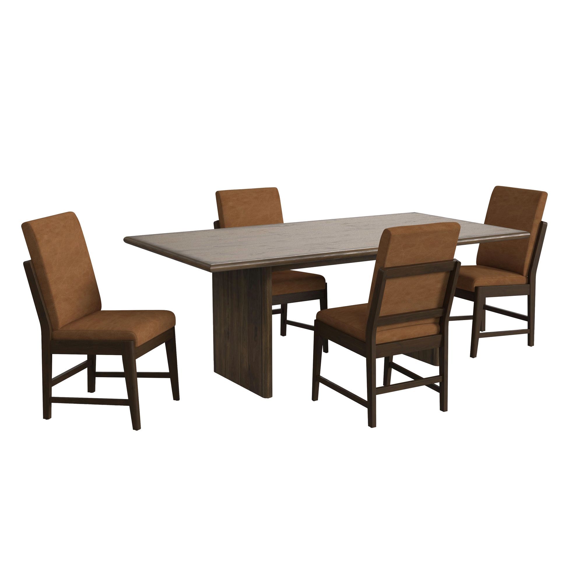 5 Pc · Table And Four PU Chairs