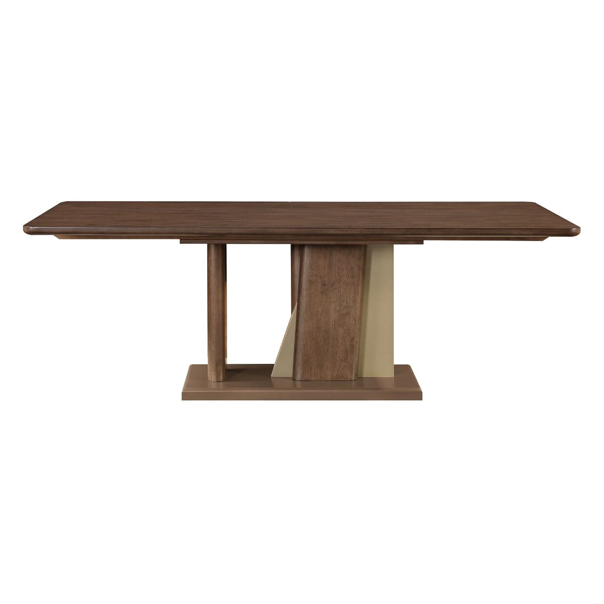 Ouida - Dining Table - Brown & Gold, dark brown, view 2