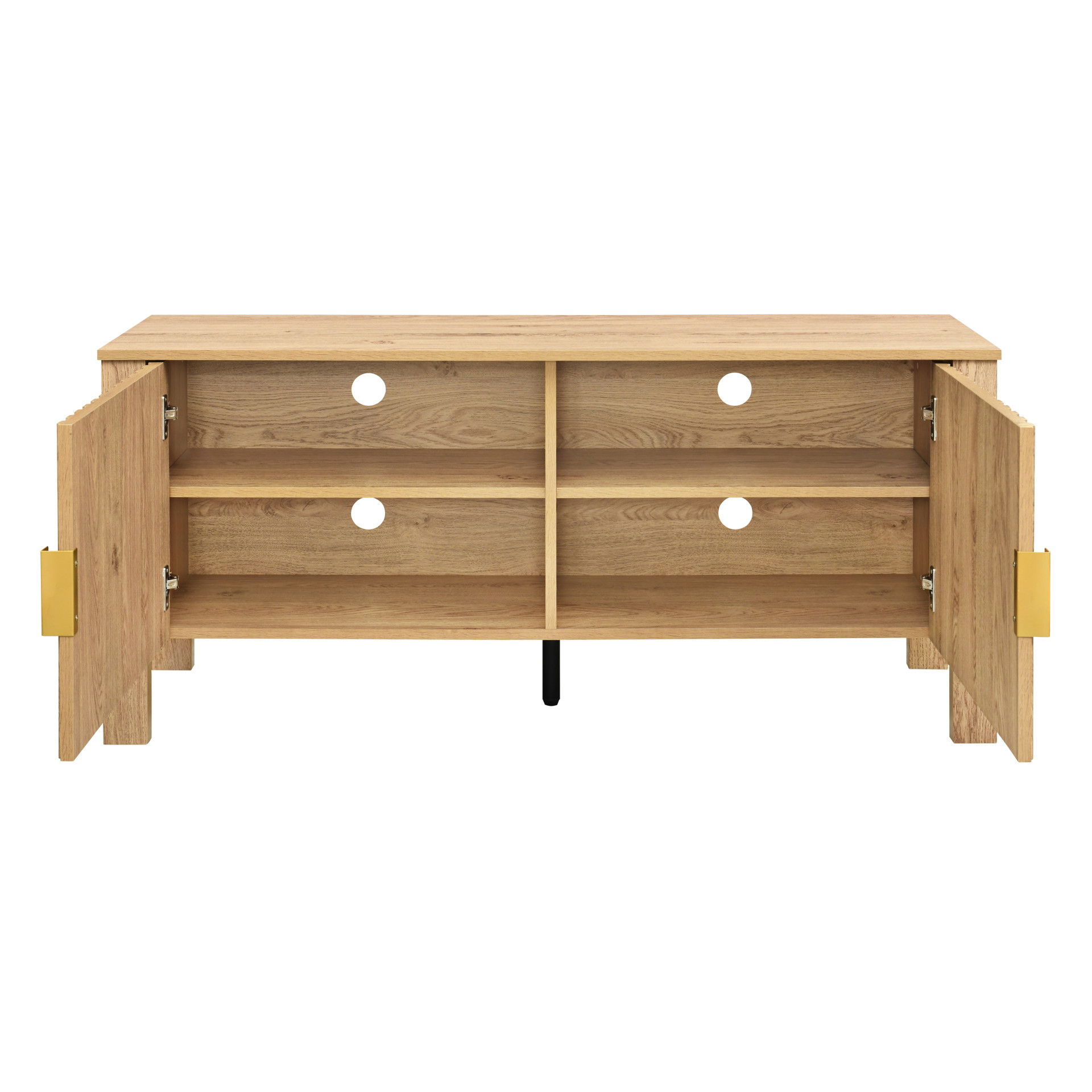 Thayer - 47" Two Door TV Console - Natural, light brown, view 7