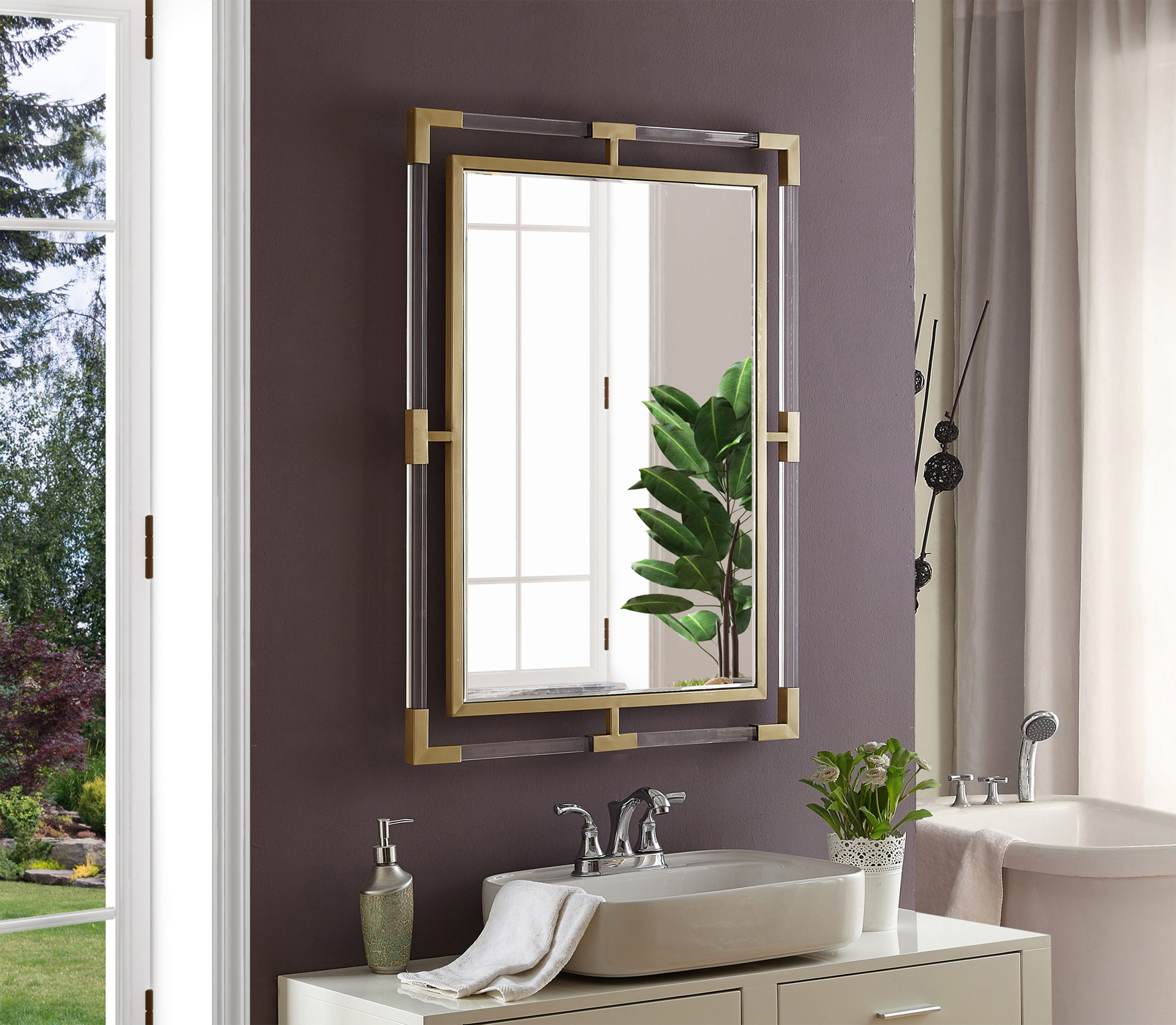 Ghost - Mirror Rectangular - Gold
