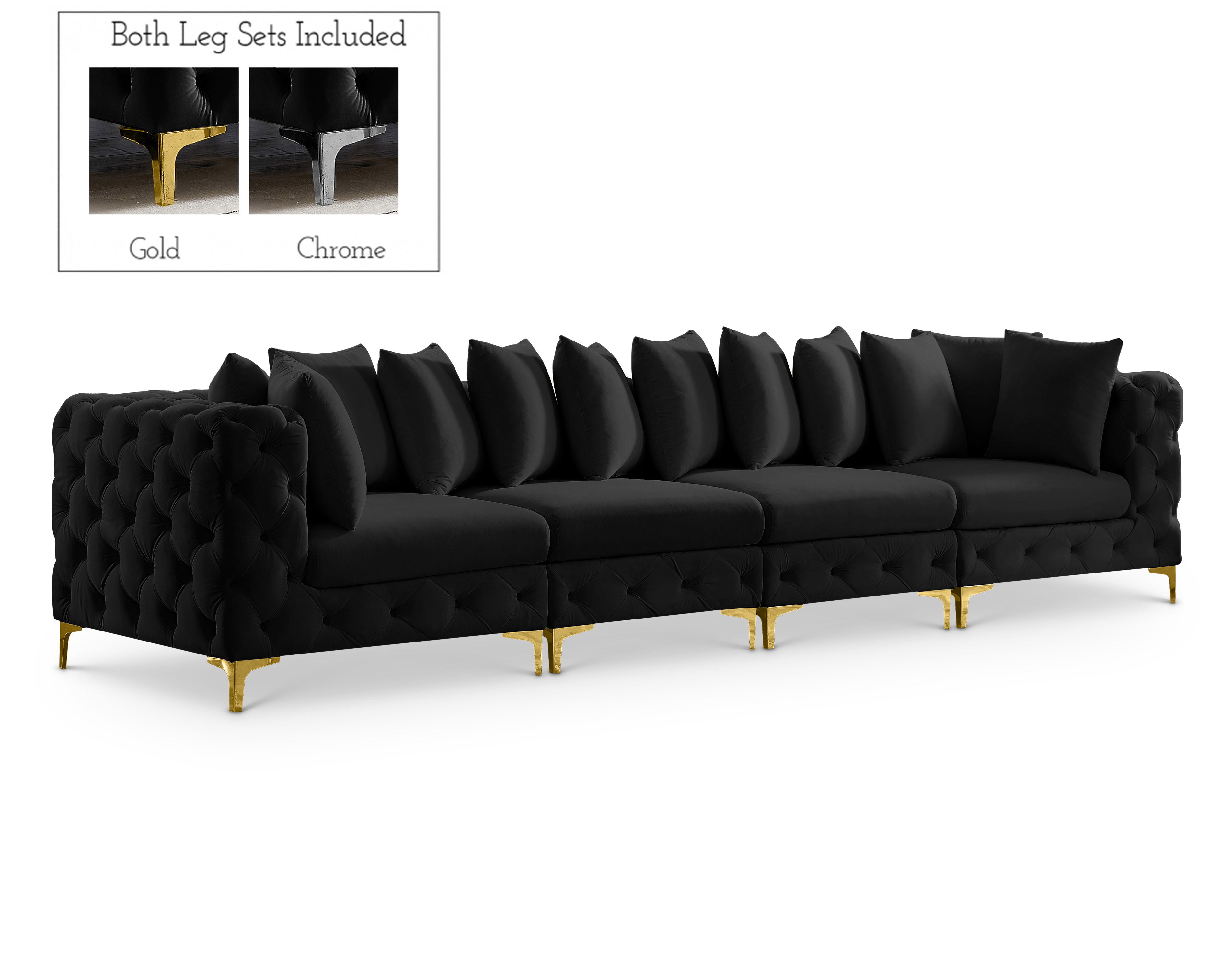 Tremblay - 4 Seat Modular Sofa - Black