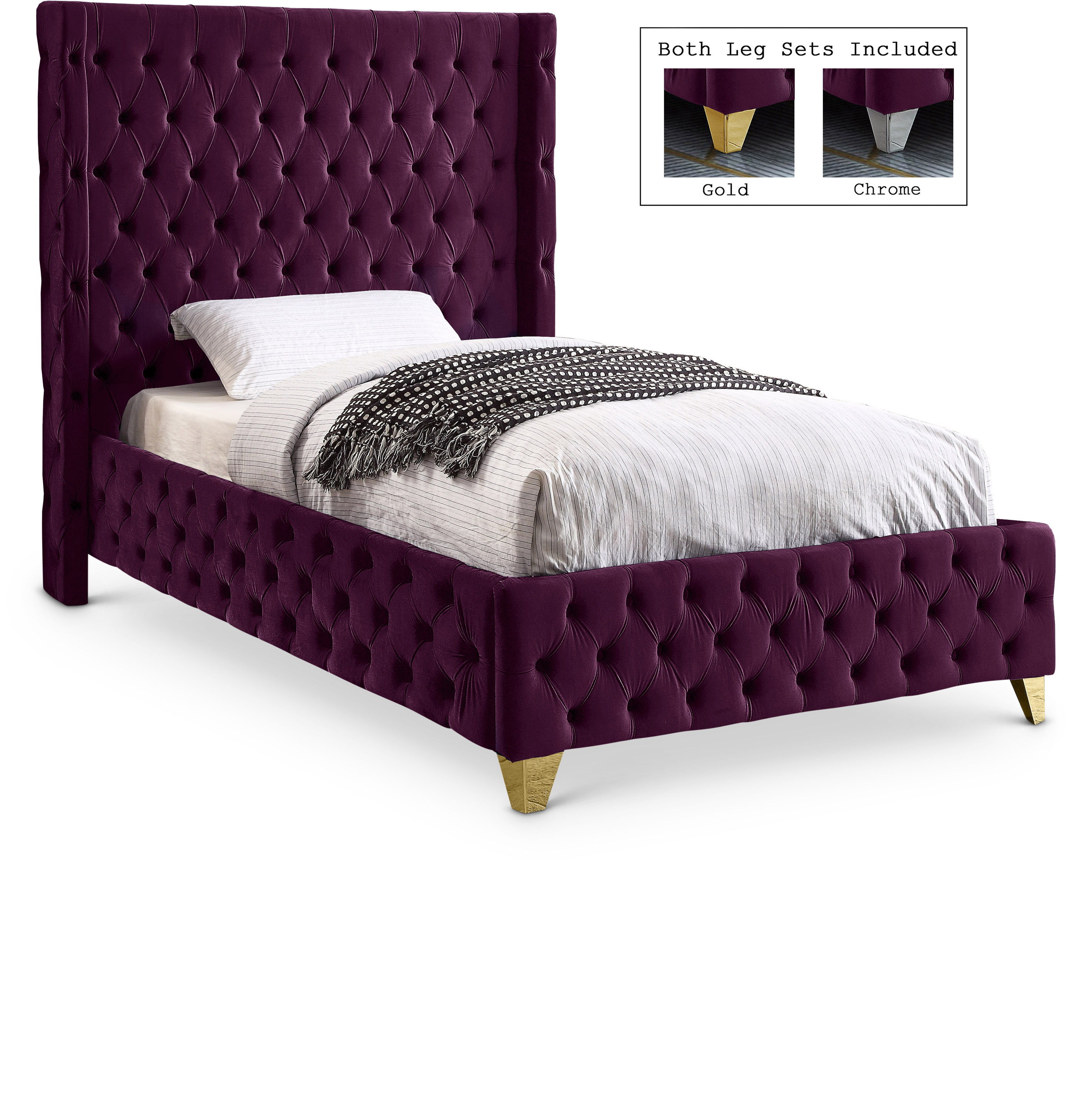 Savan - Twin Bed - Purple