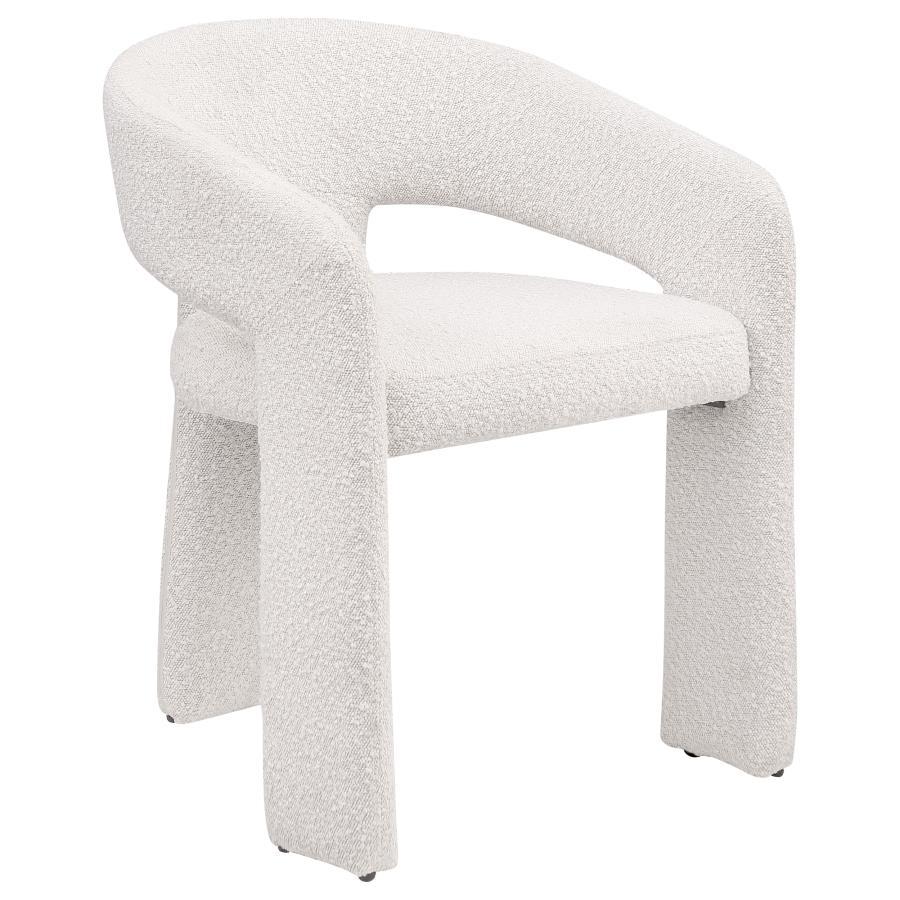 Eudora - Boucle Upholstered Dining Side Chair - Cream Image