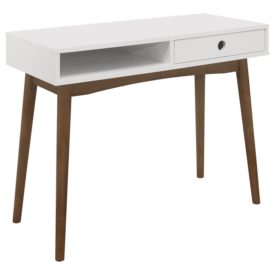 Bradenton - 1-Drawer Wood Writing Desk - White Image