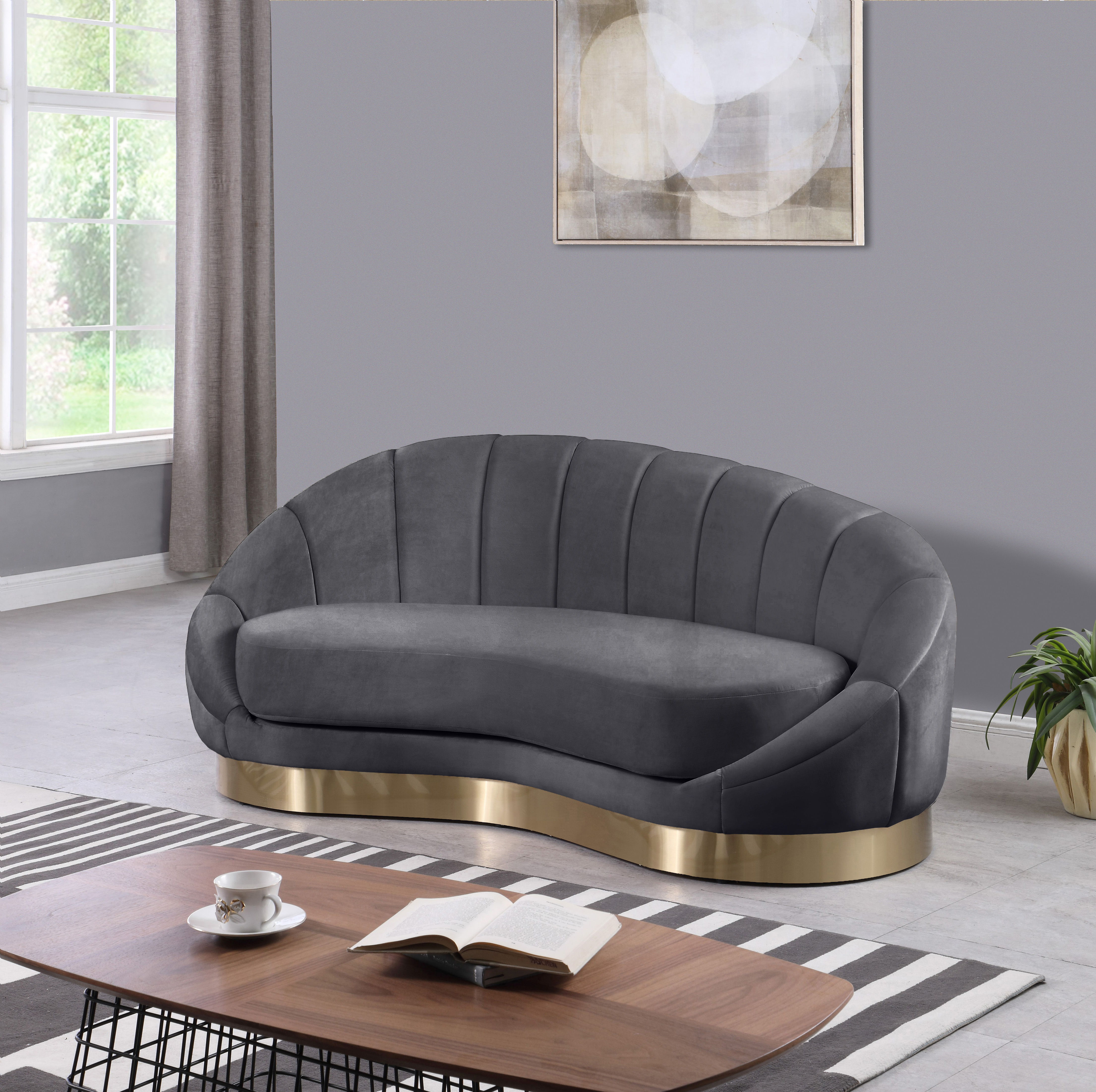 Shelly - Chaise - Gray