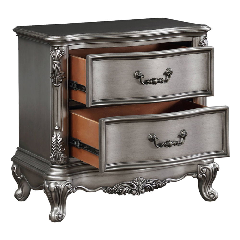 Ariadne - Nightstand - Antique Platinum, silver, view 3