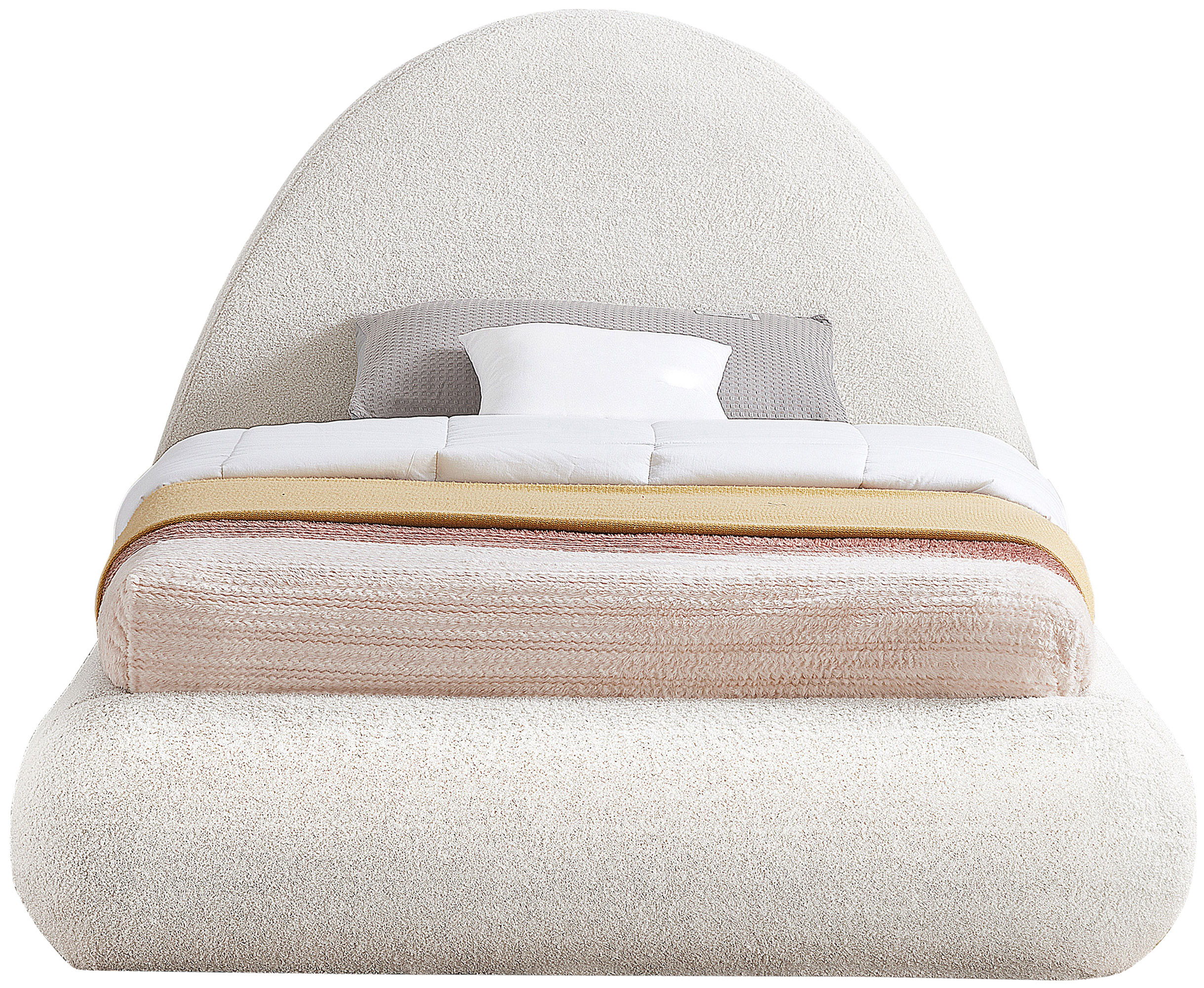 Rudy - Twin Bed - Cream
