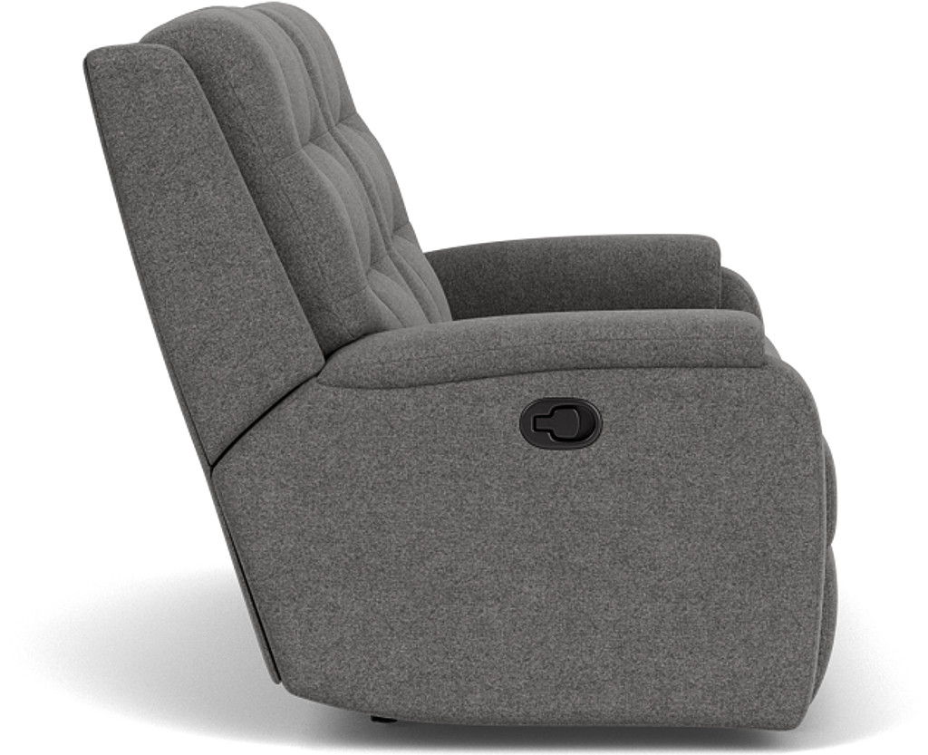 Arlo - Transitional Fabric Reclining Loveseat, dark gray, view 5