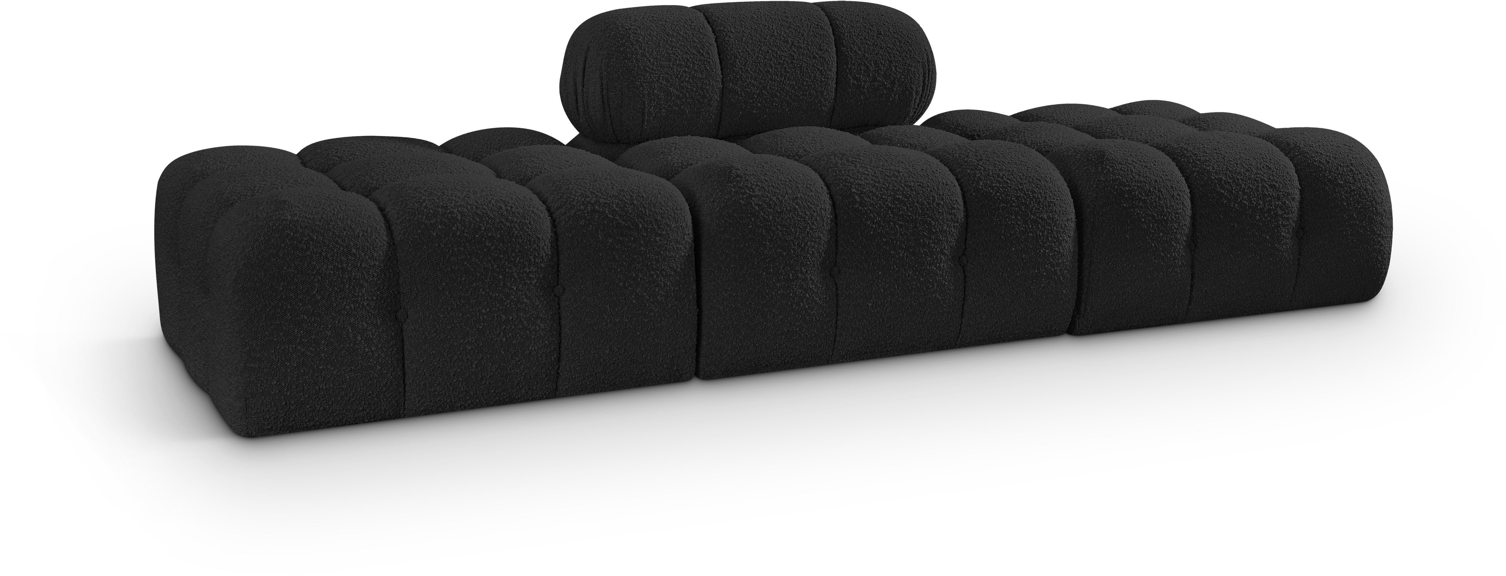 3 Pc · Boucle Fabric 102" Upholstered Modular Sofa