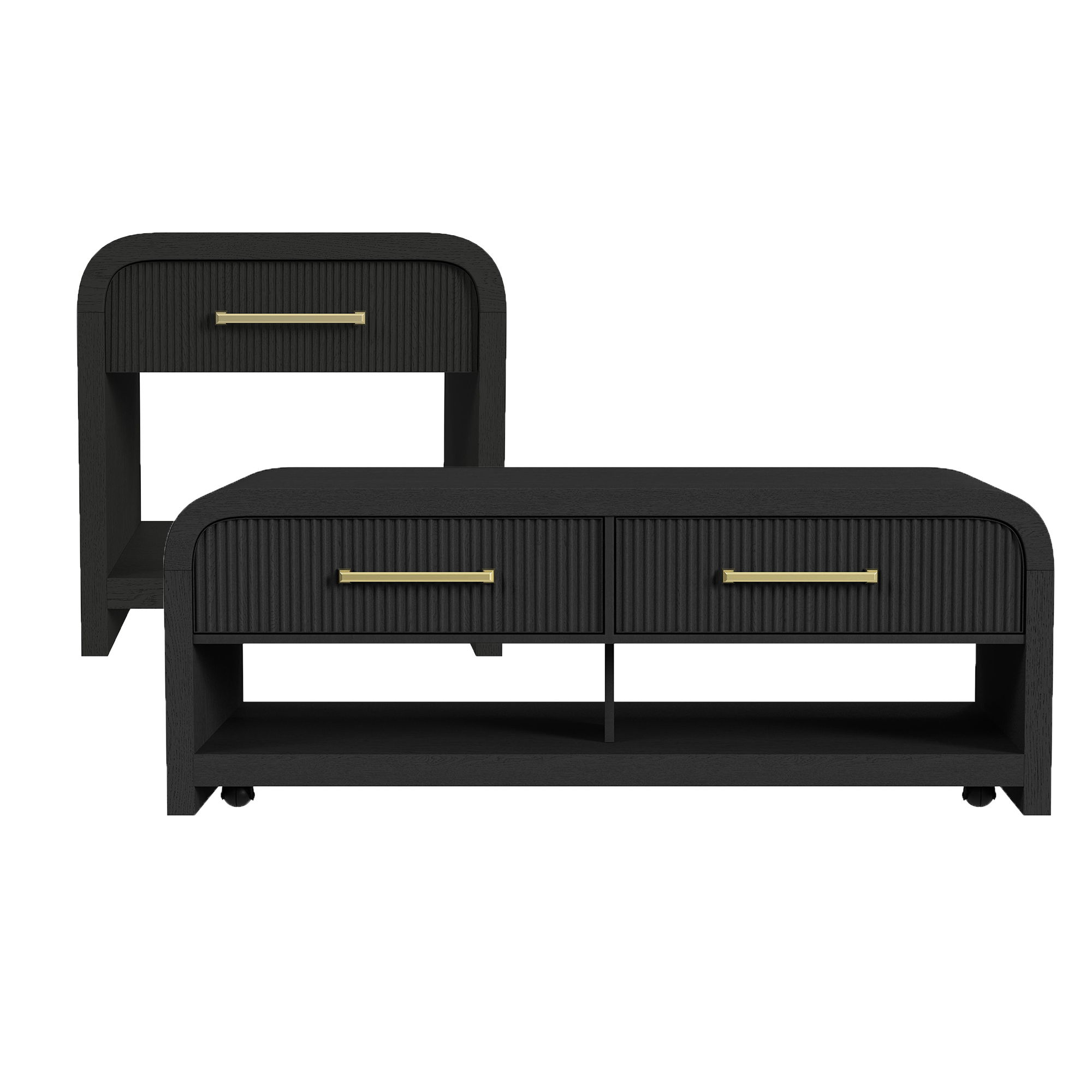 Ridgemont - 2 Piece Occasional Table Set (Coffee Table & End Table) - Black