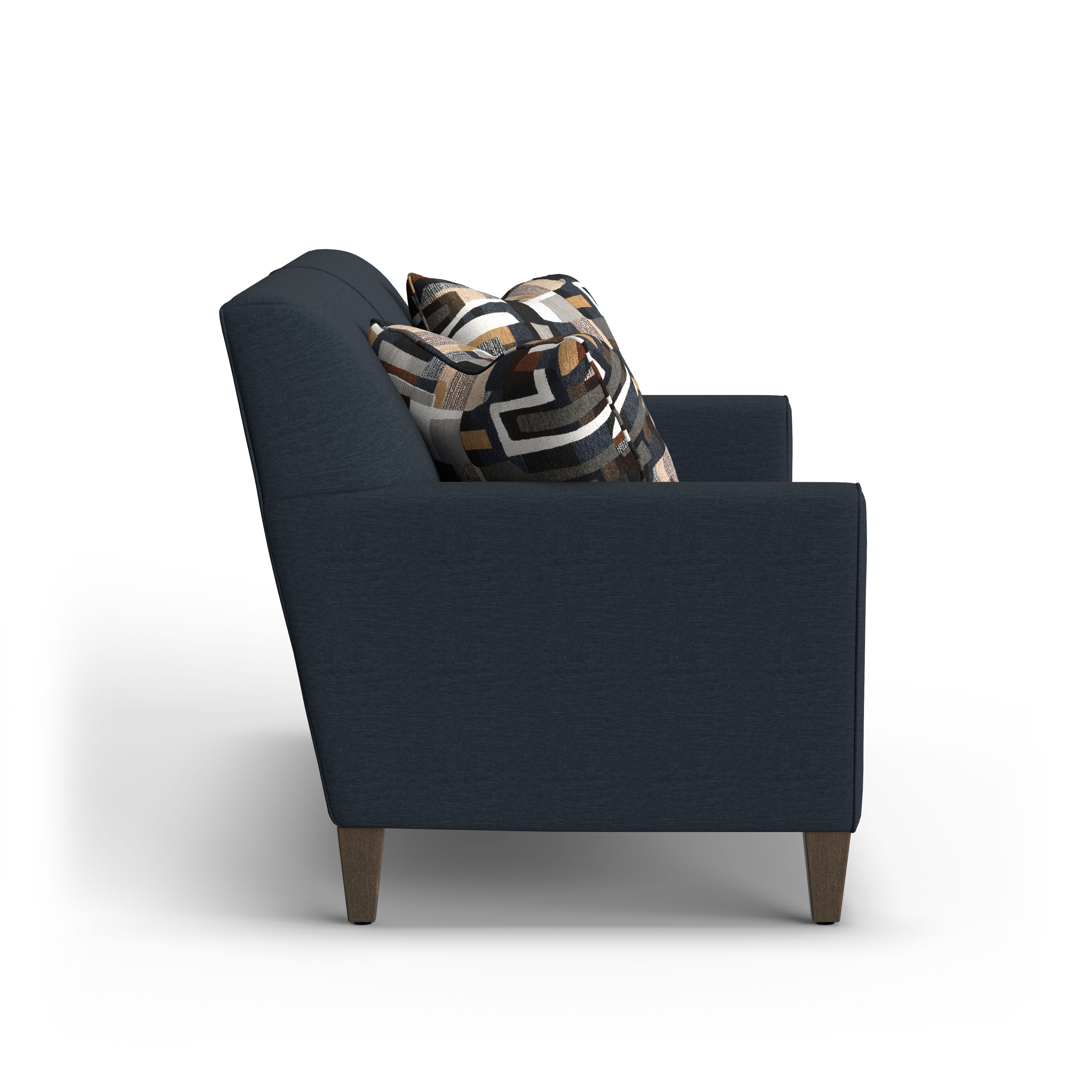 Digby - 58" Fabric Sofa, blue, view 6