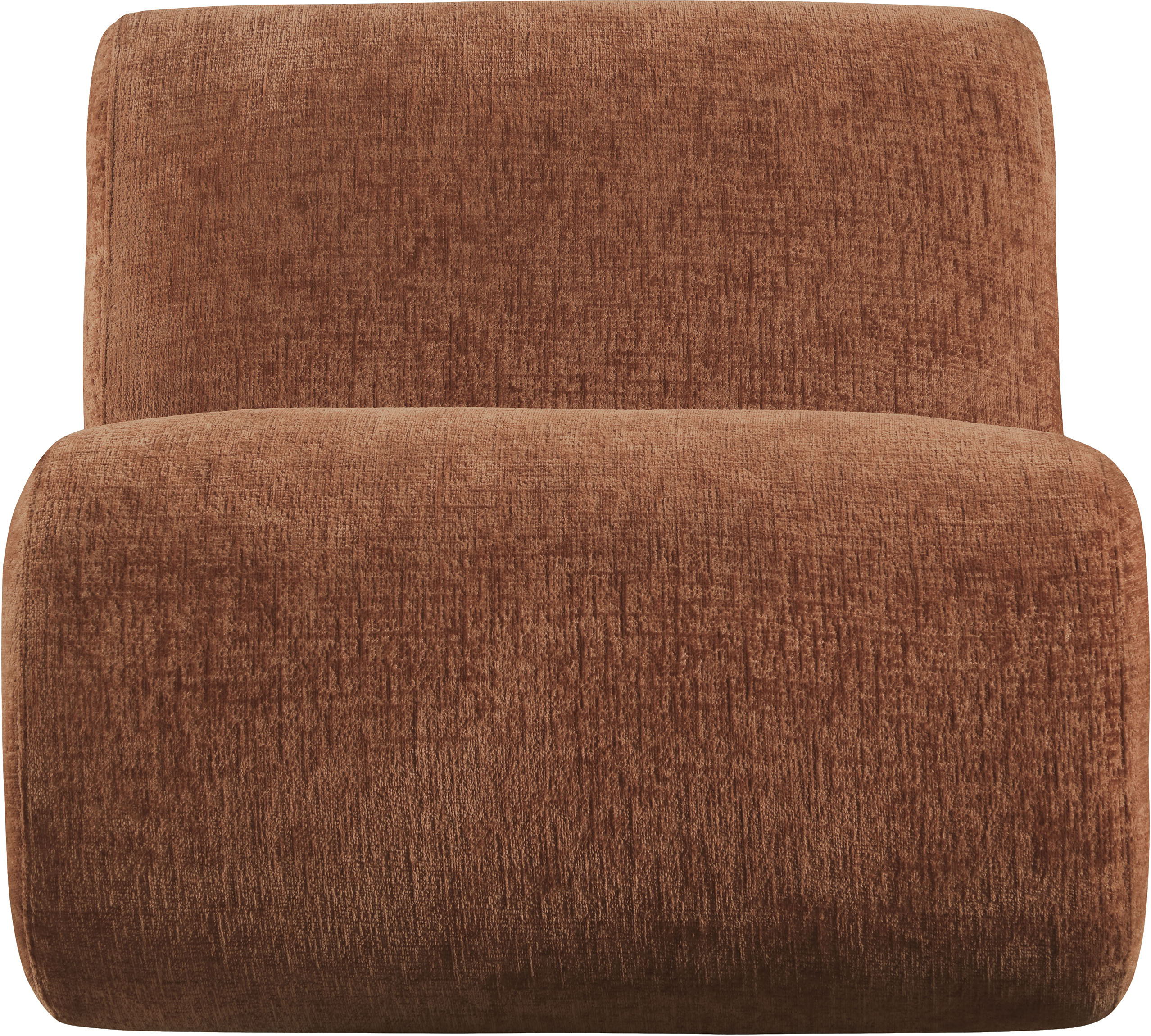 Akira - Fabric Upholstered Accent Chair - Cognac