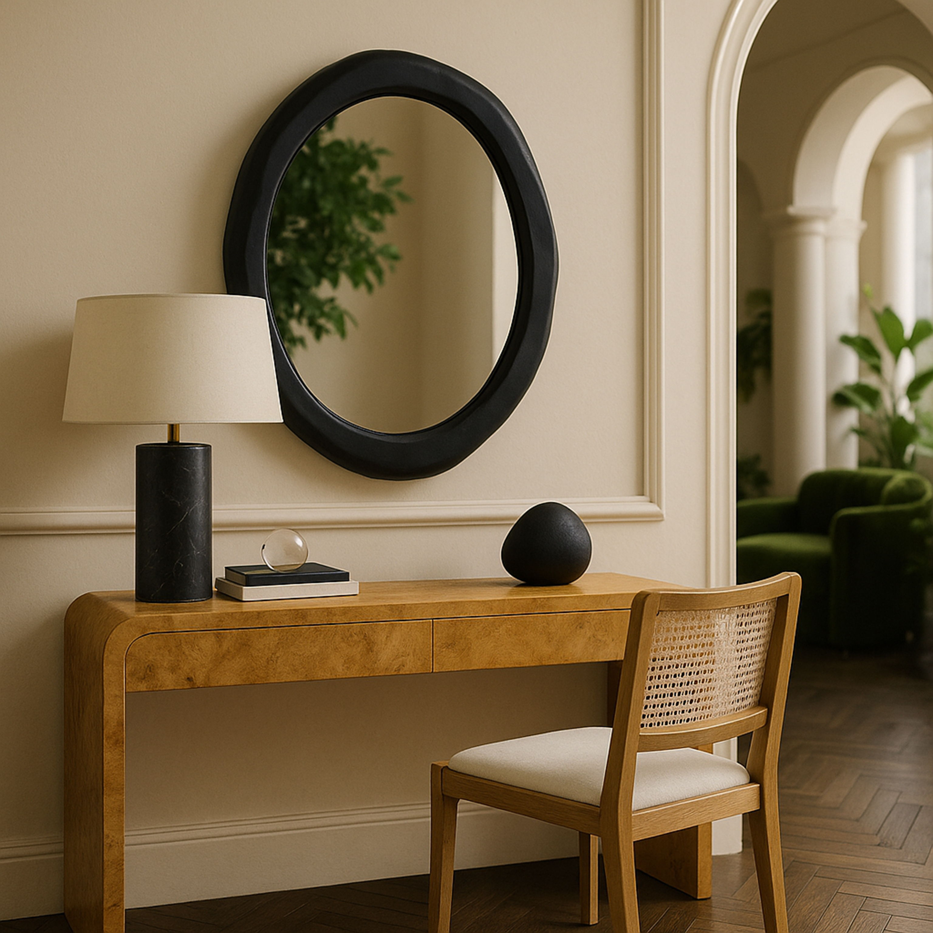 Armada - 30" Aluminum Mirror - Black