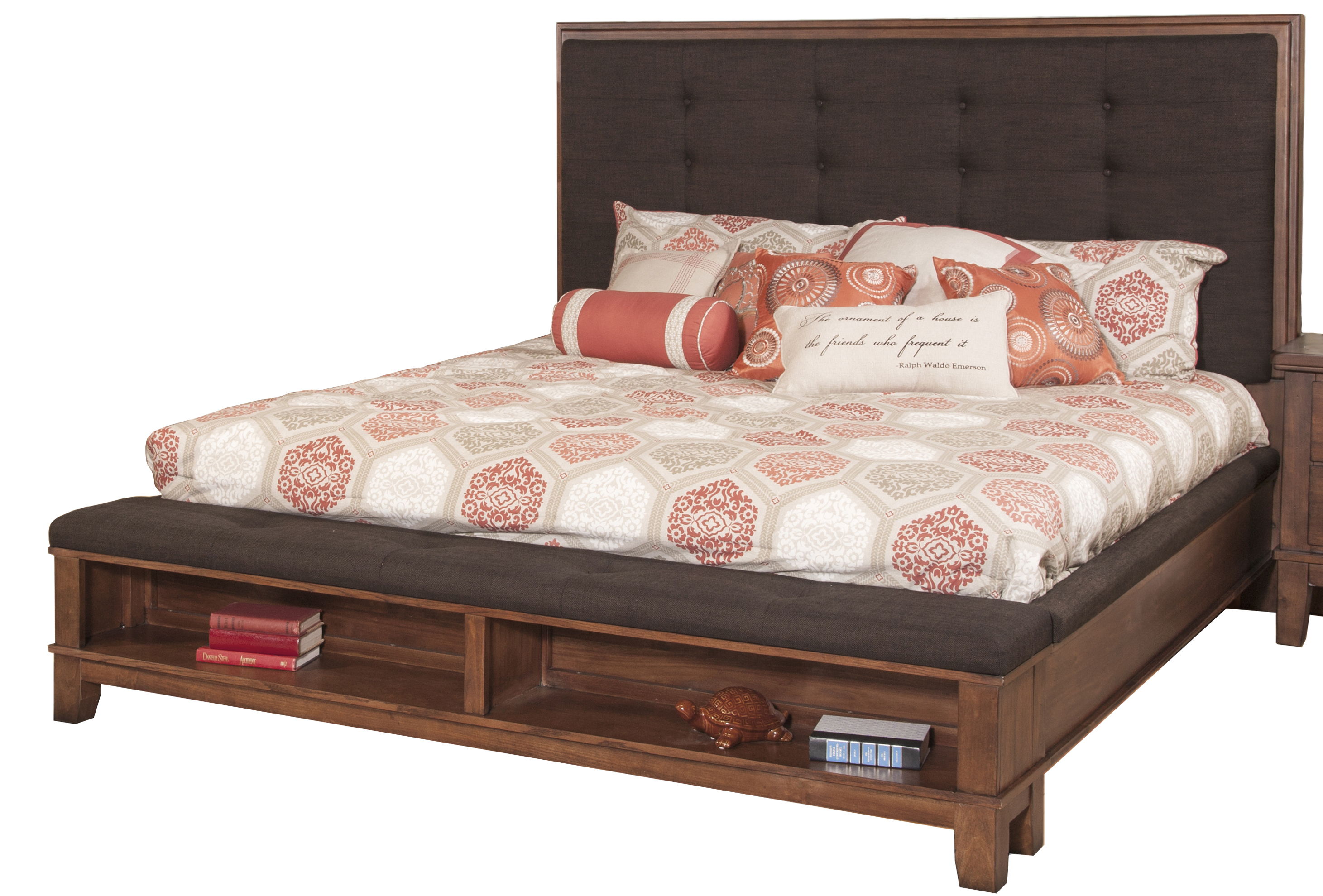 Cagney - 6/6 King Bed - Dark Brown