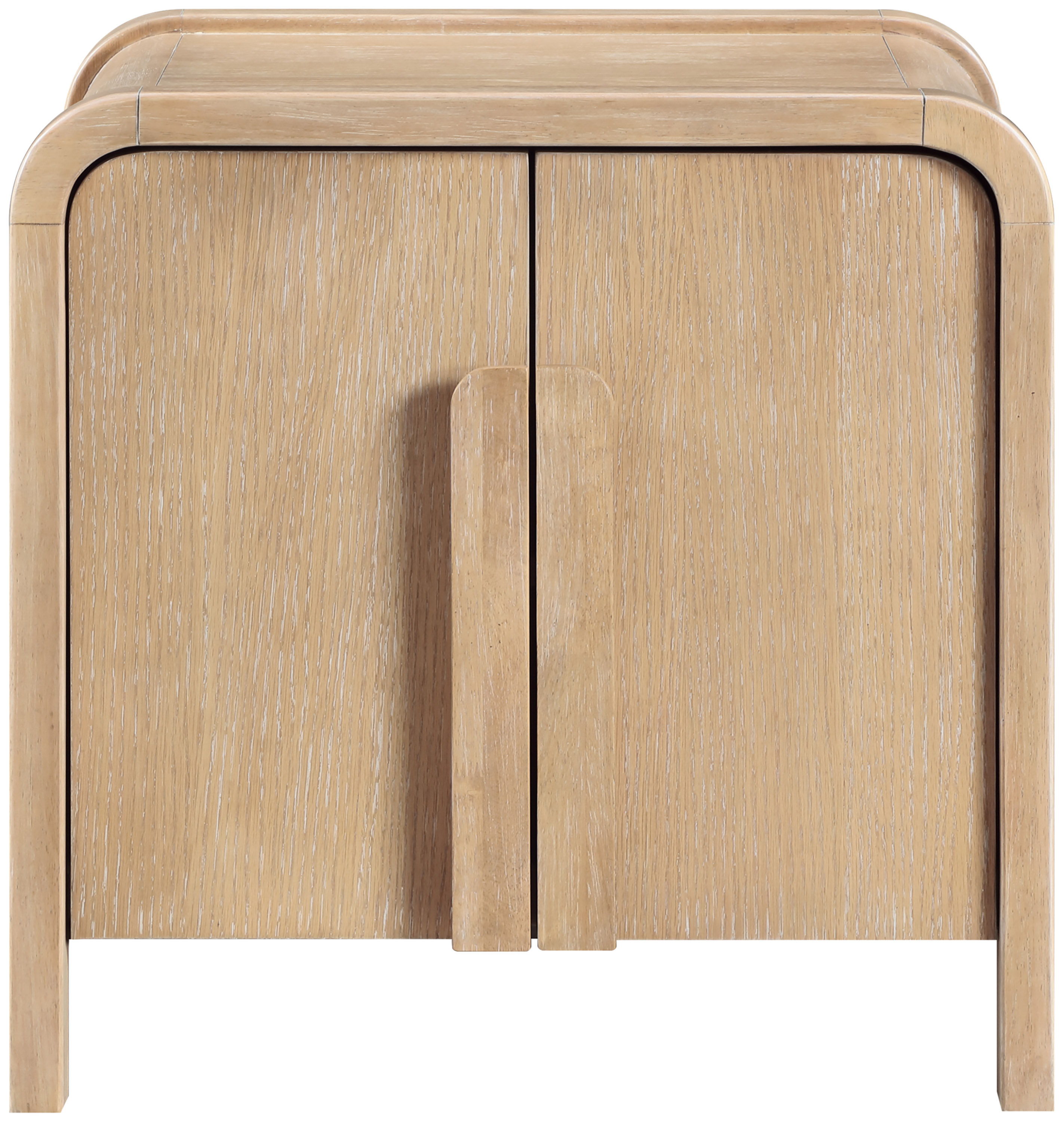 Harmony - Oak Veneer And Solid Wood Night Stand - Natural