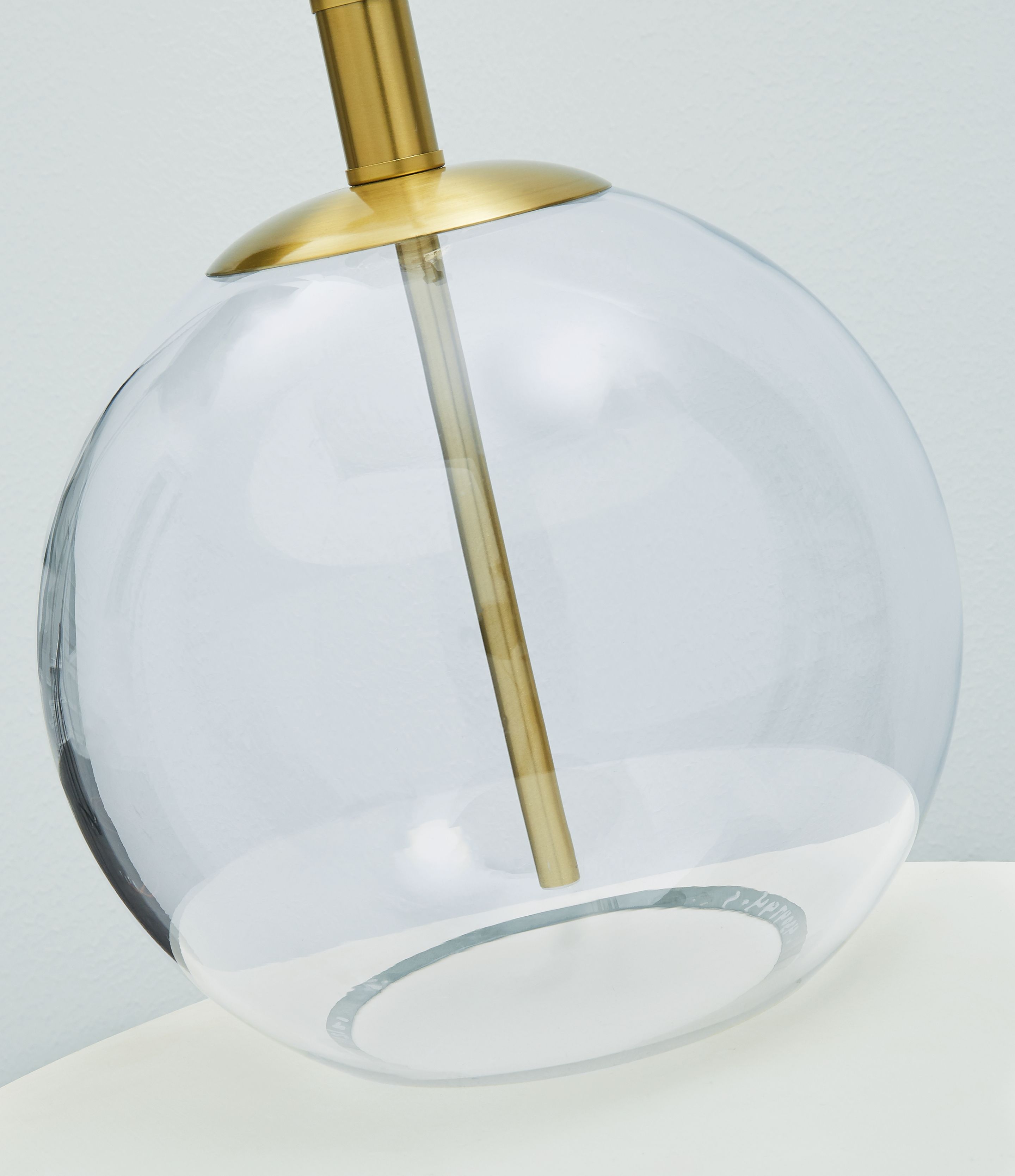 Ashley Furniture Samder - Glass Table Lamp - White - Image 4