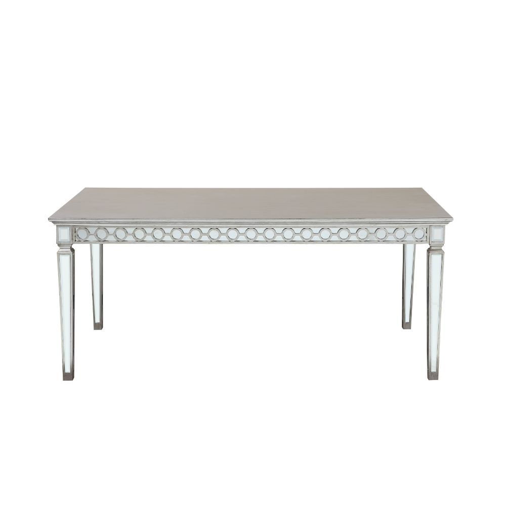 Varian - Dining Table - Mirrored & Antique Platinum, silver, view 2