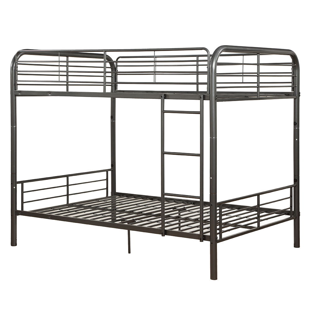 Bristol - Full Over Full Bunk Bed - Gunmetal, dark gray, view 2