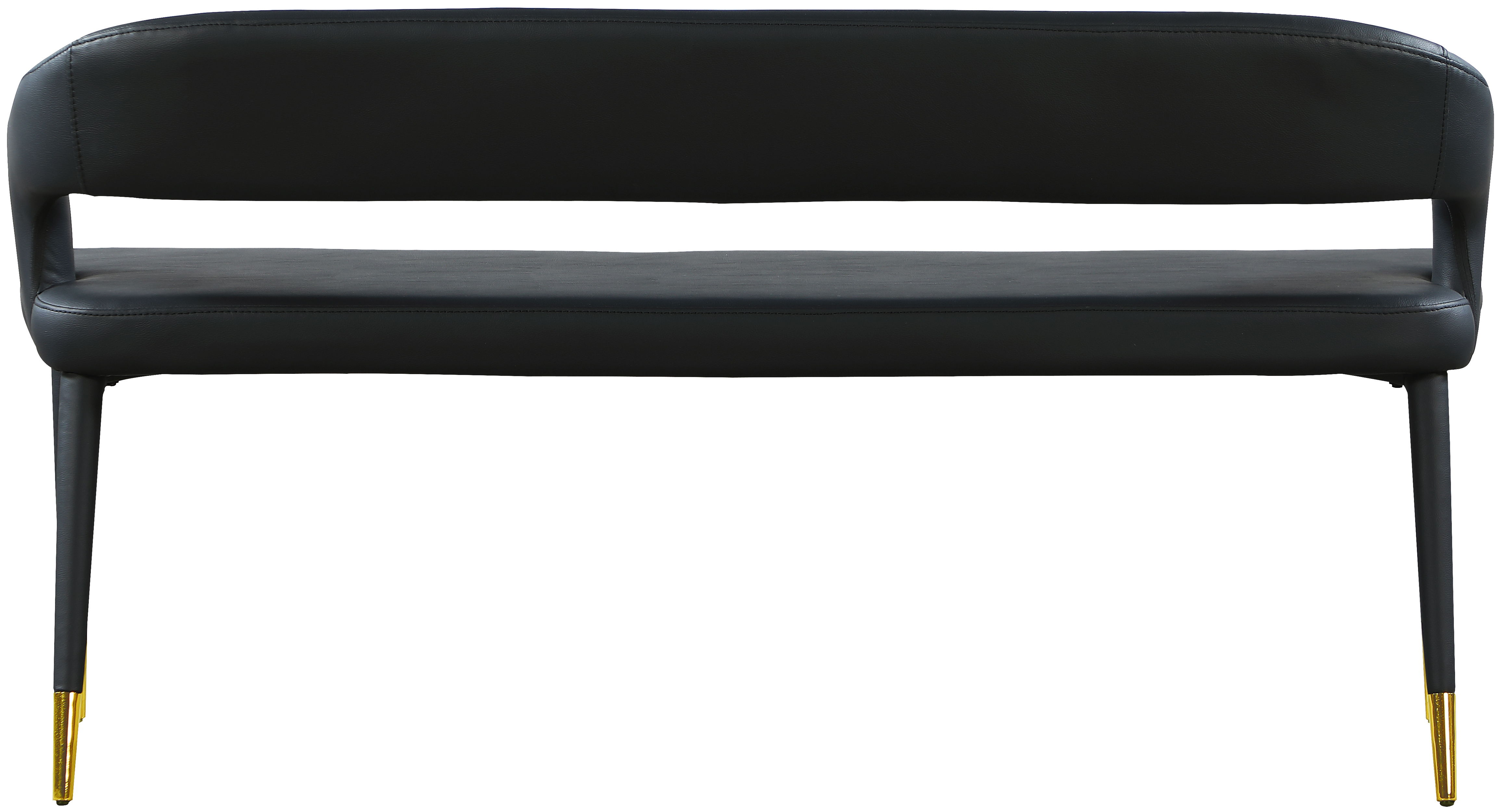 Destiny - Faux Leather Bench - Black