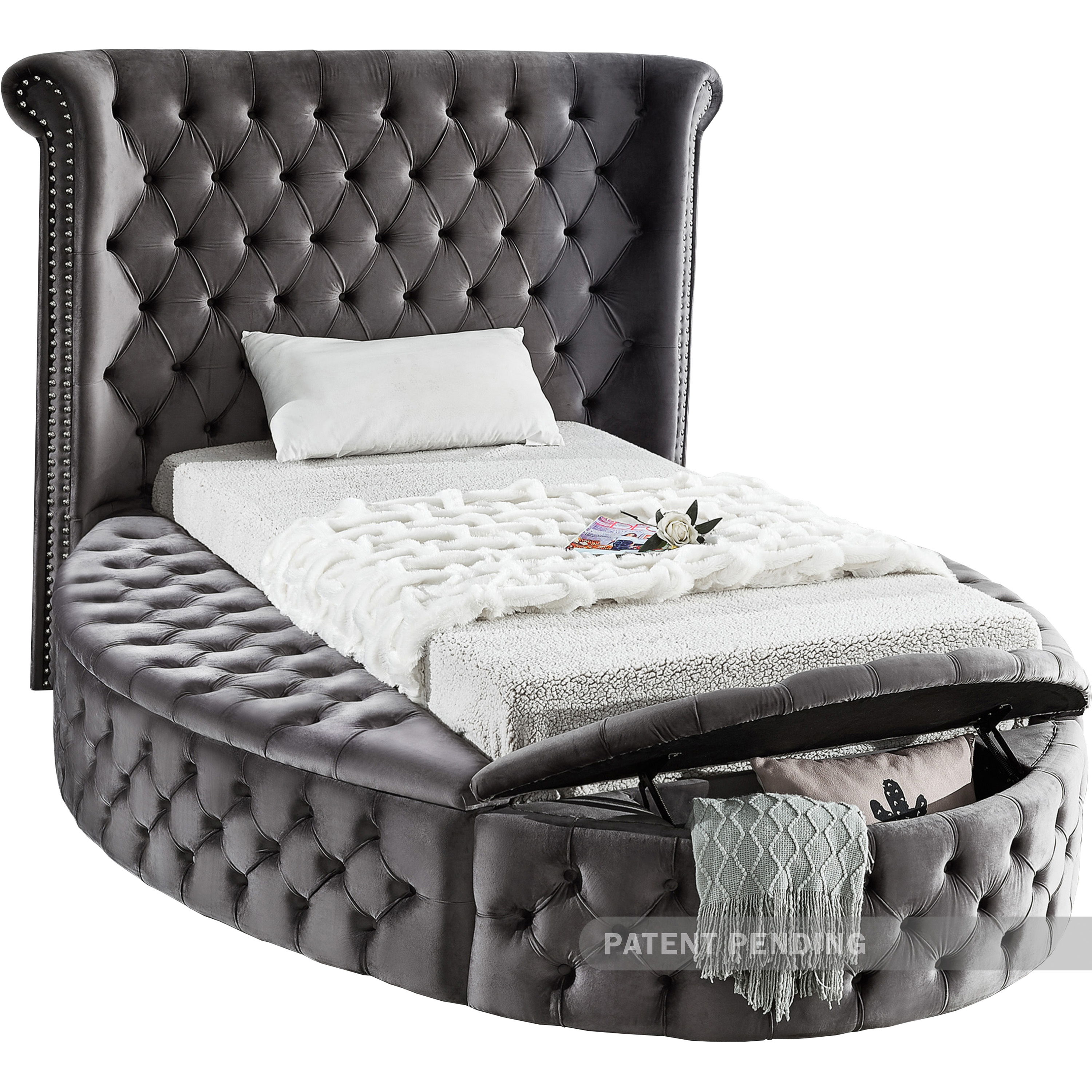 Luxus - Twin Bed - Gray
